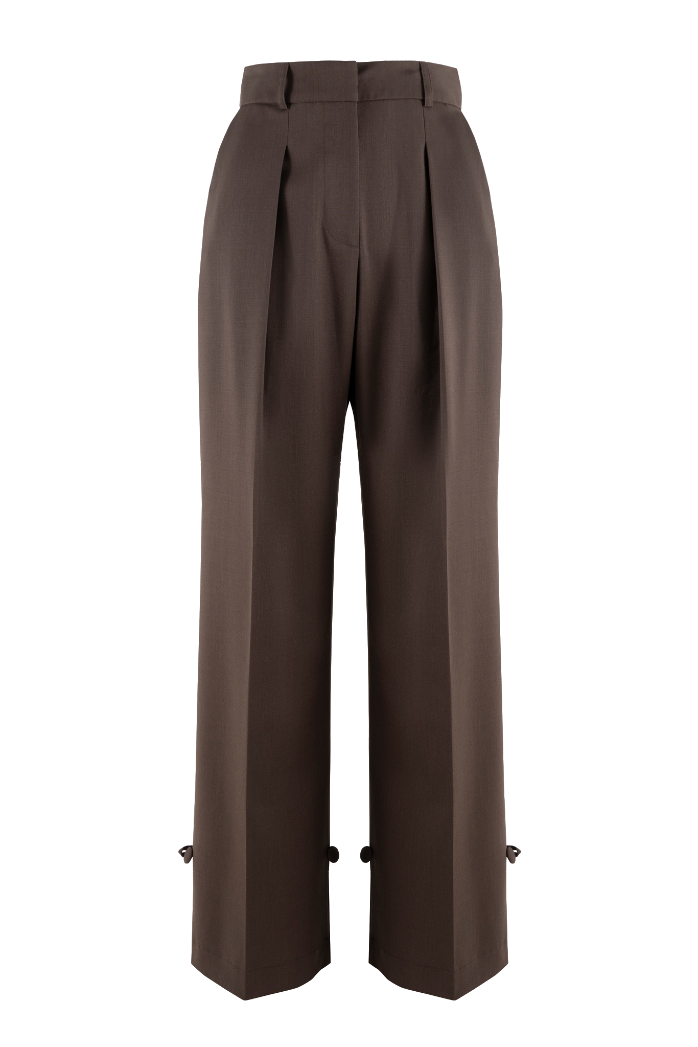 Shop Benu Studio Elegant Trousers, Fastened At The Bottom