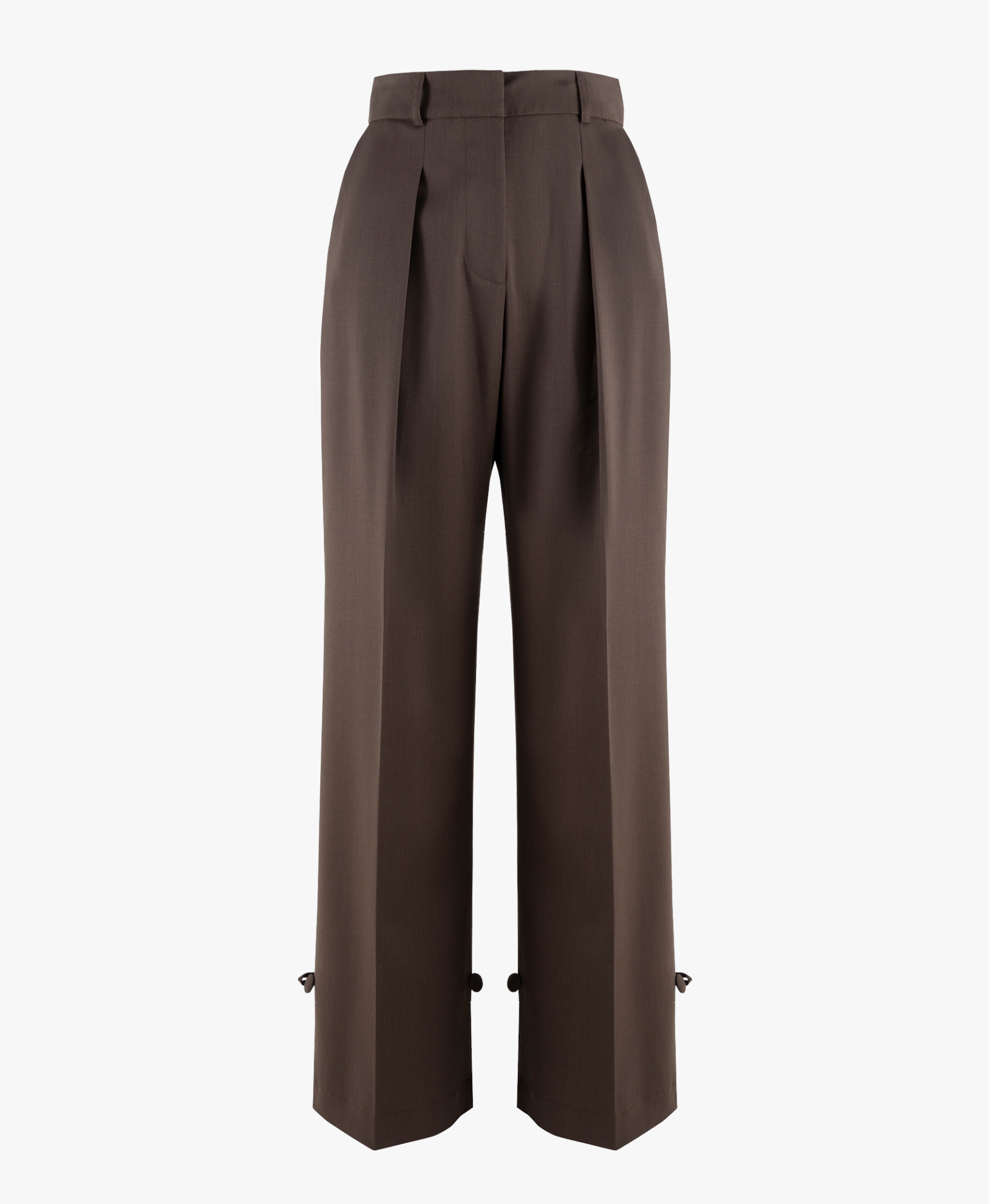 ELEGANT TROUSERS, FASTENED AT THE BOTTOM made by BENU Studio