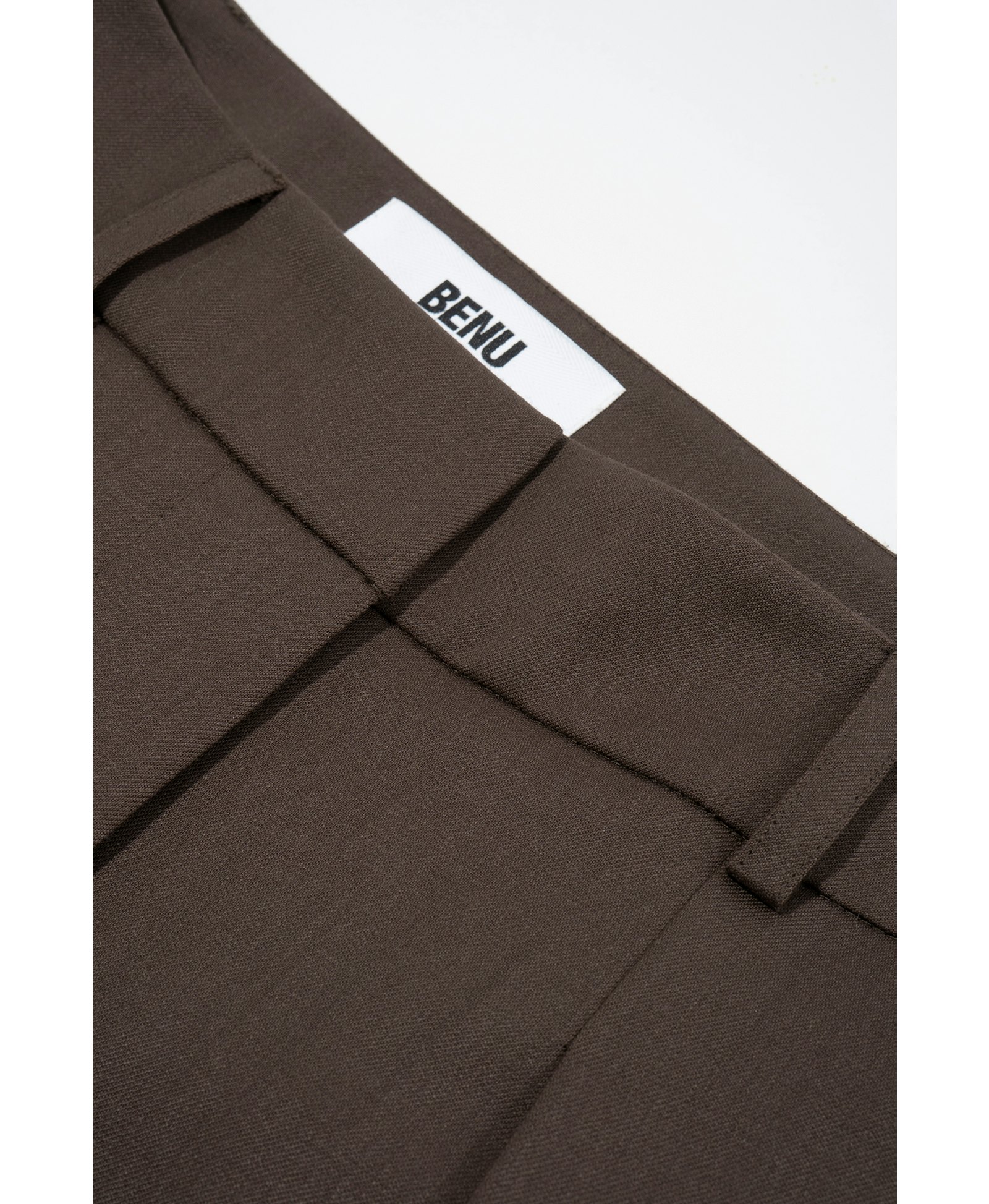 ELEGANT TROUSERS, FASTENED AT THE BOTTOM made by BENU Studio