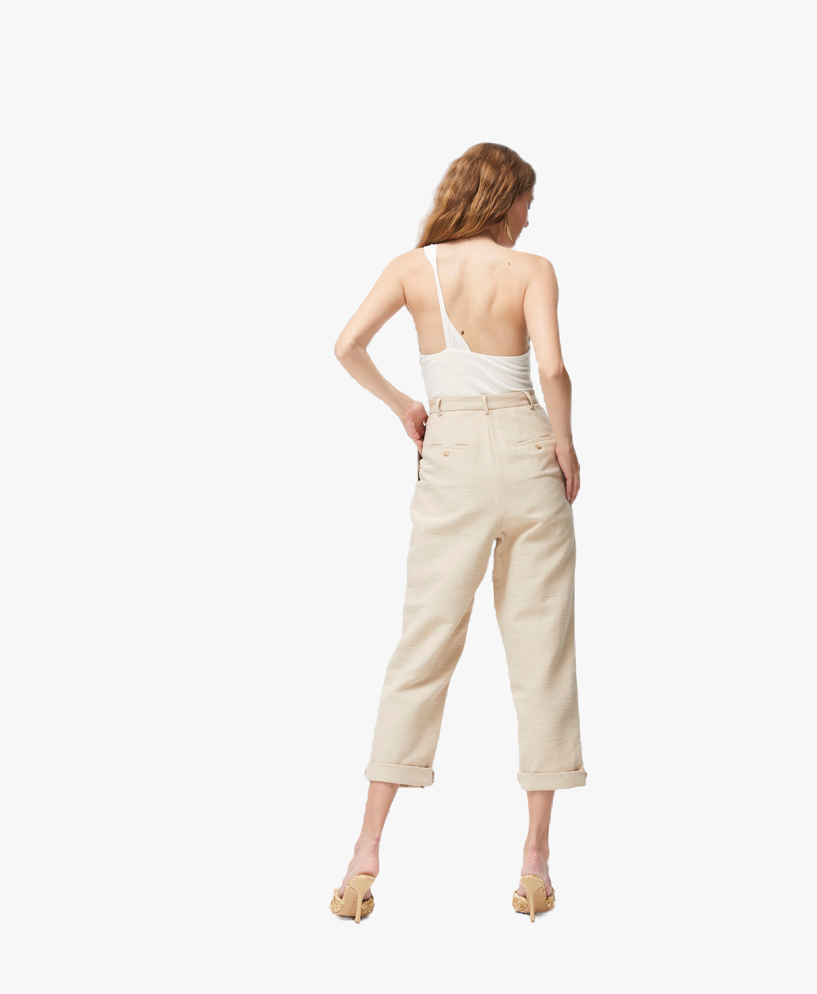 En Route Pants in Beige made by Atoir