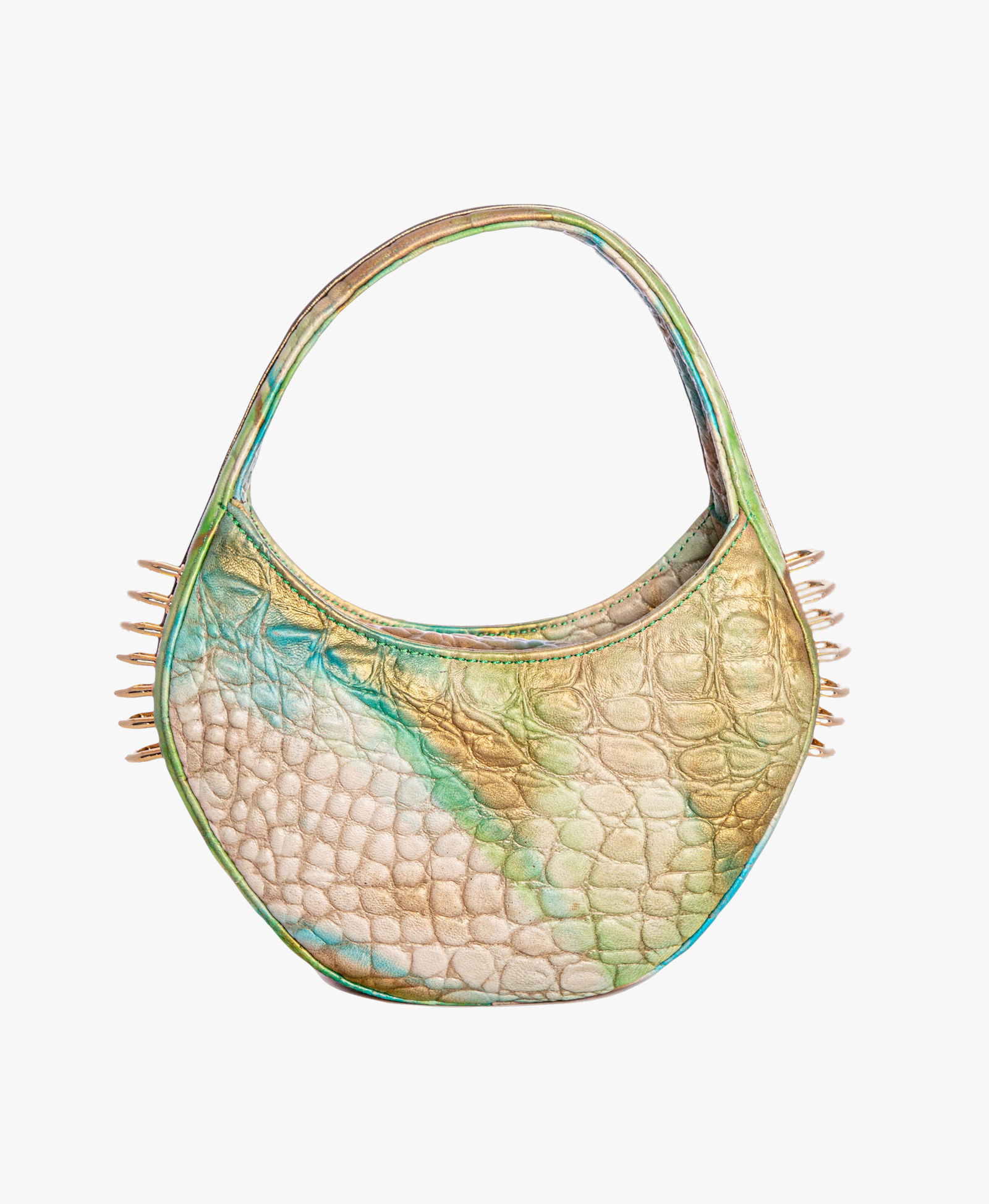 Jari'aa - Turquoise - Half Moon Bag made by ALIEL