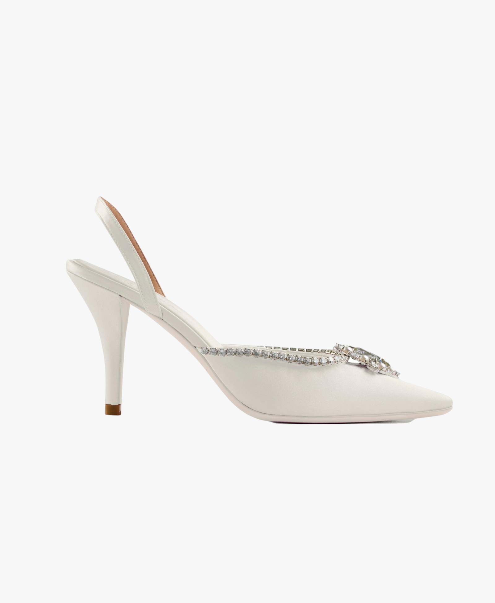 White Nia Heels (Final Sale) made by Nana Jacqueline