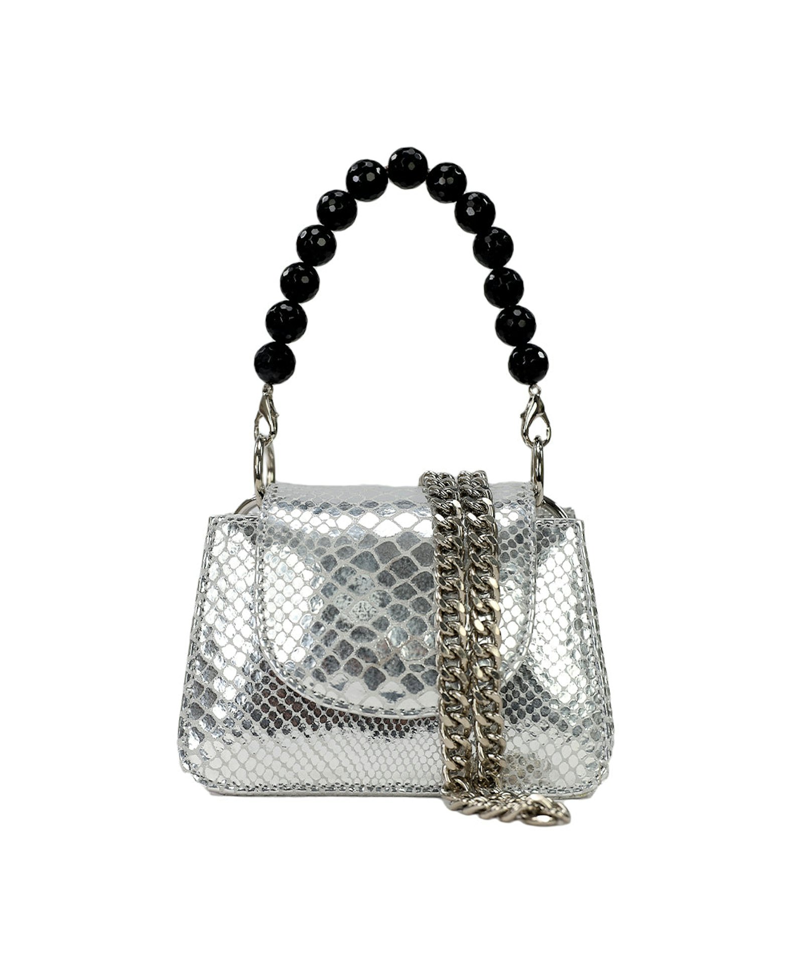 Horra - Metallic Silver - Mini Bag made by ALIEL