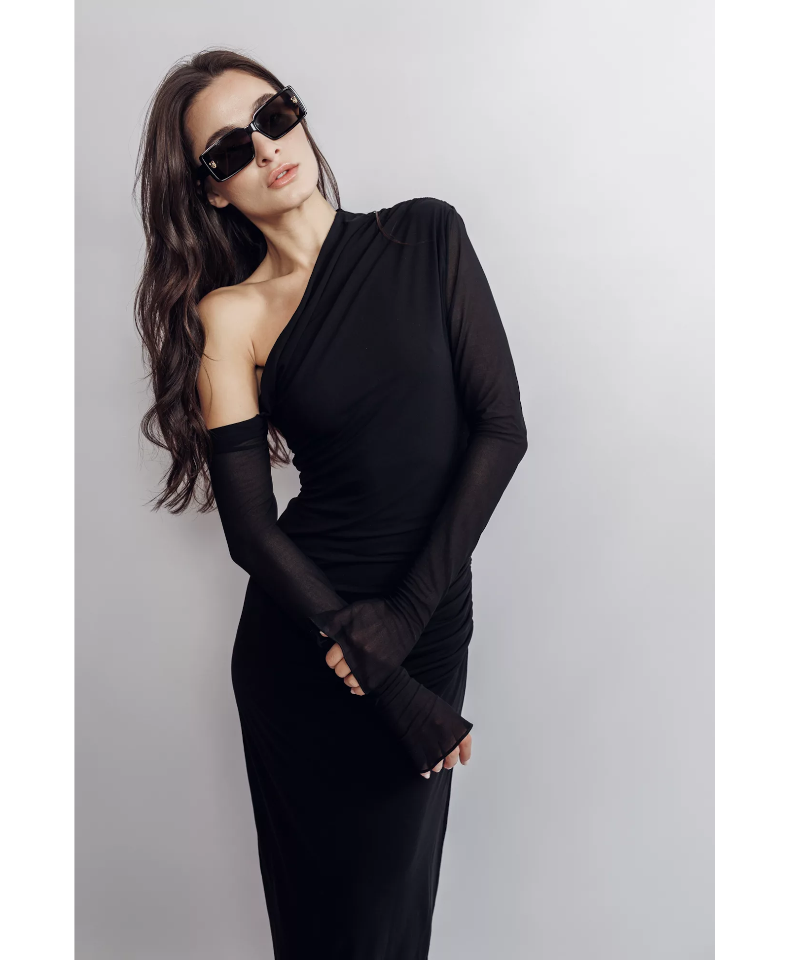 Nadia Draped Jersey Dress made by Aureliana