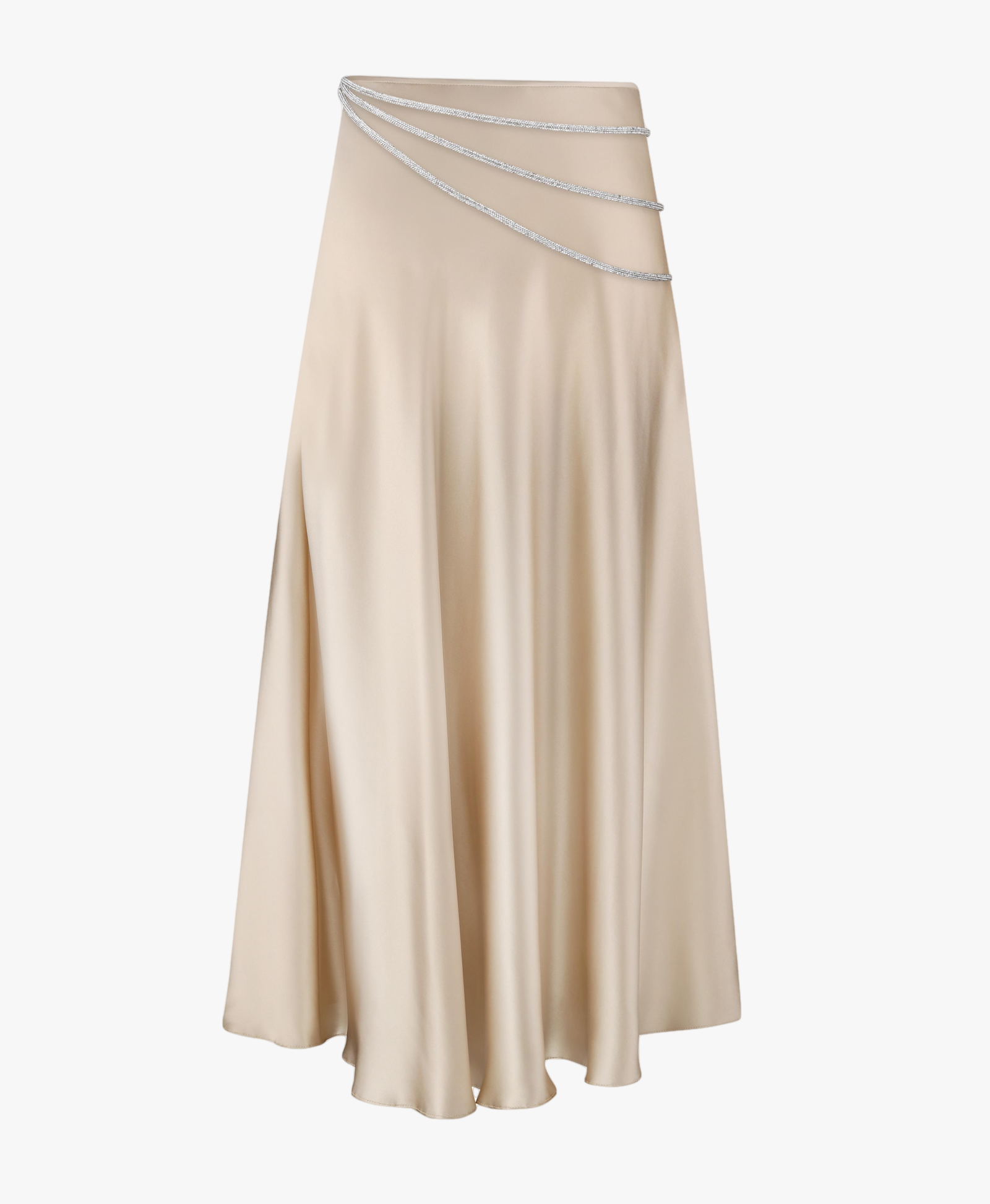 Laetitia silk skirt made by NUÉ