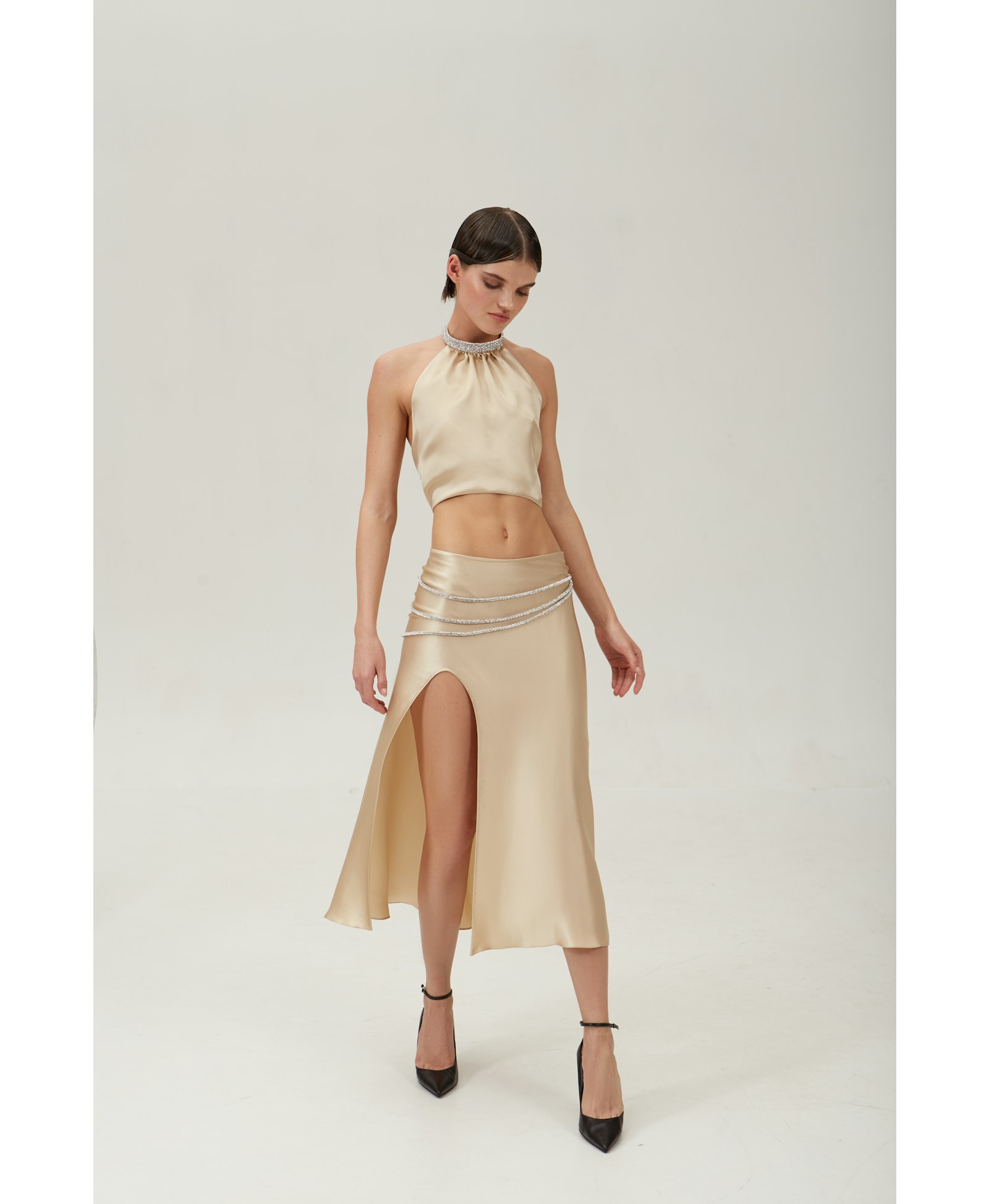 Laetitia silk skirt made by NUÉ