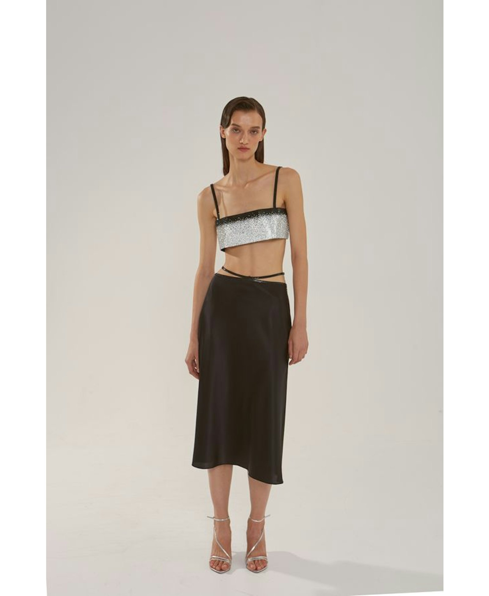Silk Skirt Midi made by NUÉ