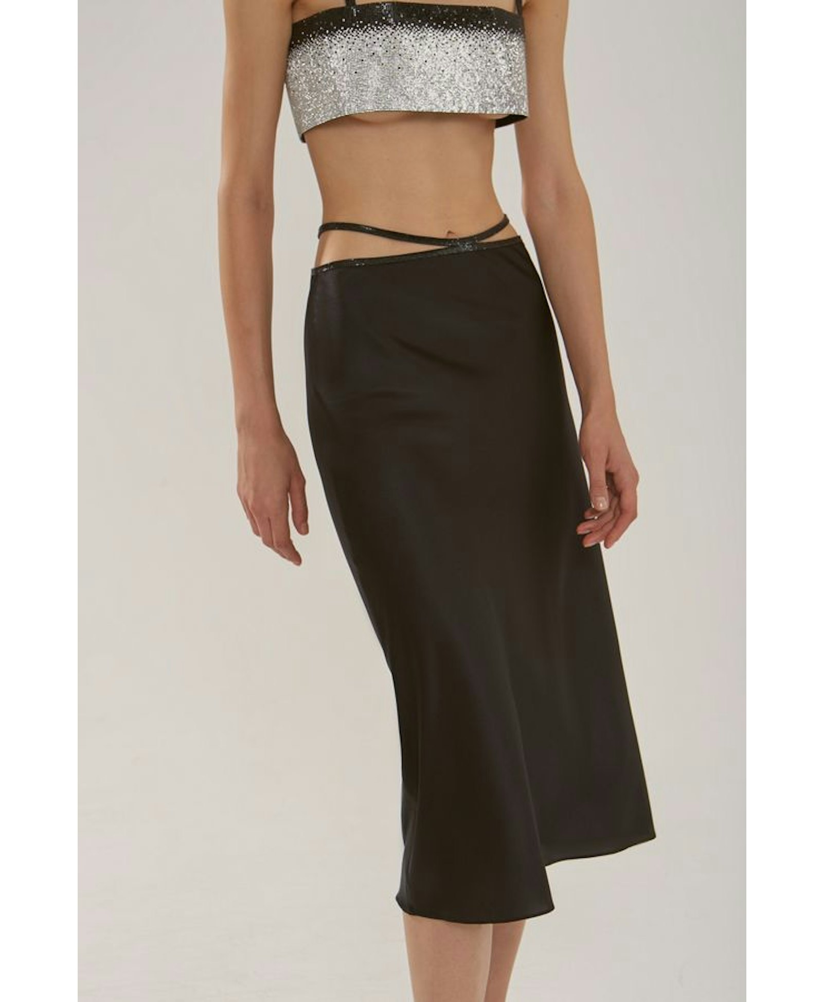 Silk Skirt Midi made by NUÉ