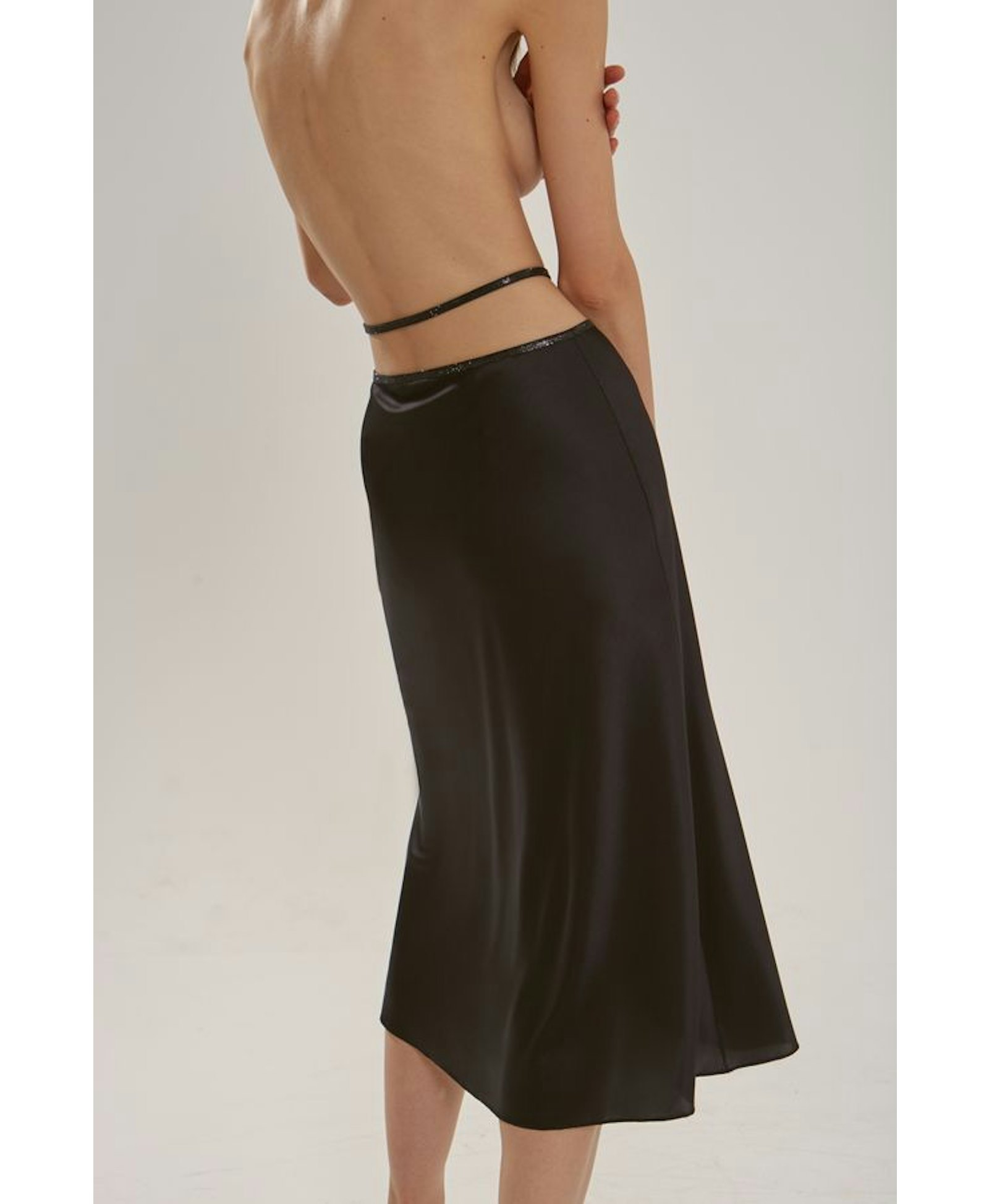 Silk Skirt Midi made by NUÉ