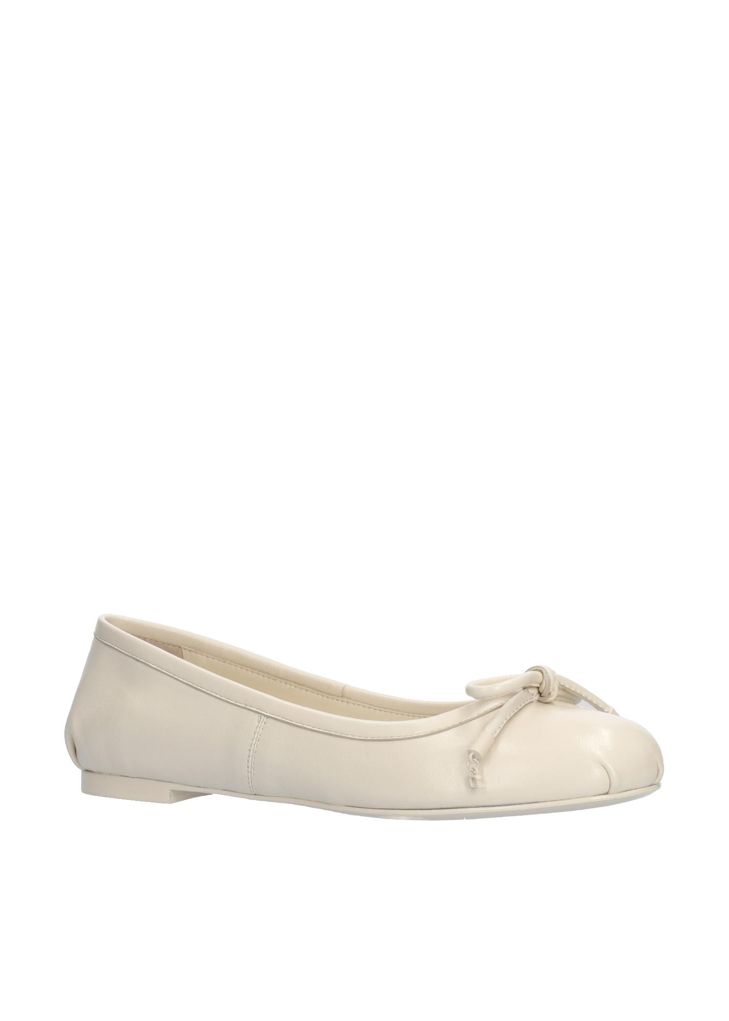 Shop Lola Cruz Shoes Sacha Ballet Flat In White