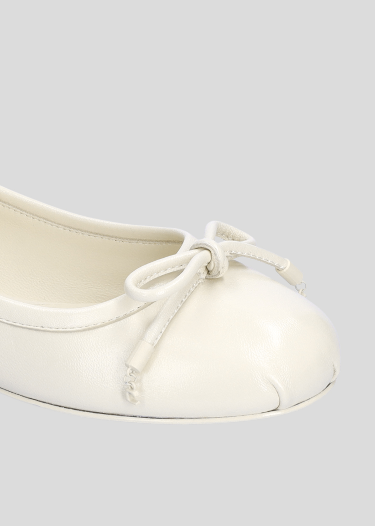 Shop Lola Cruz Shoes Sacha Ballet Flat In White