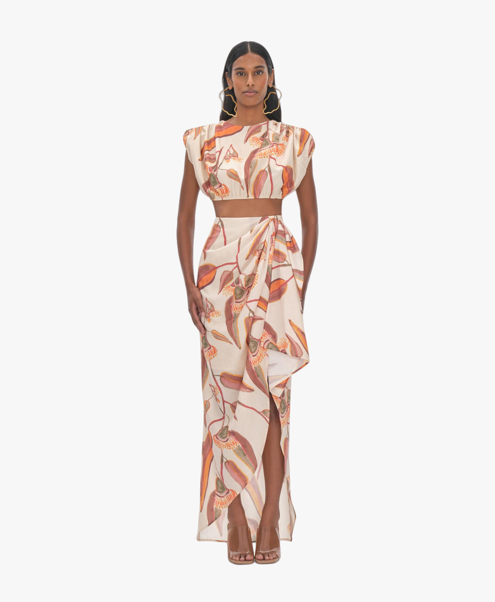 HALIMA EUCALYPTUS CROPPED TOP made by Andrea Iyamah