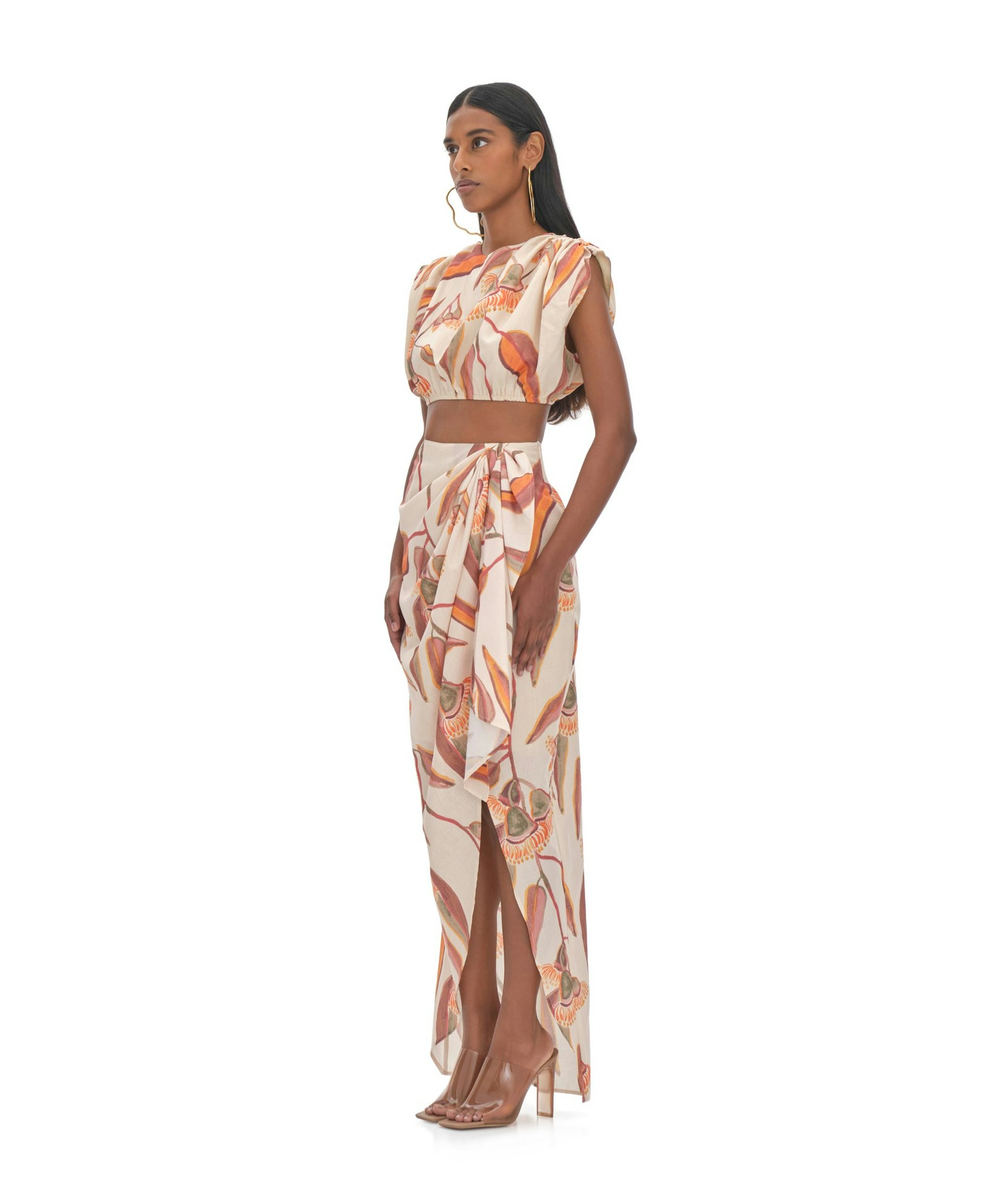 HALIMA EUCALYPTUS CROPPED TOP made by Andrea Iyamah