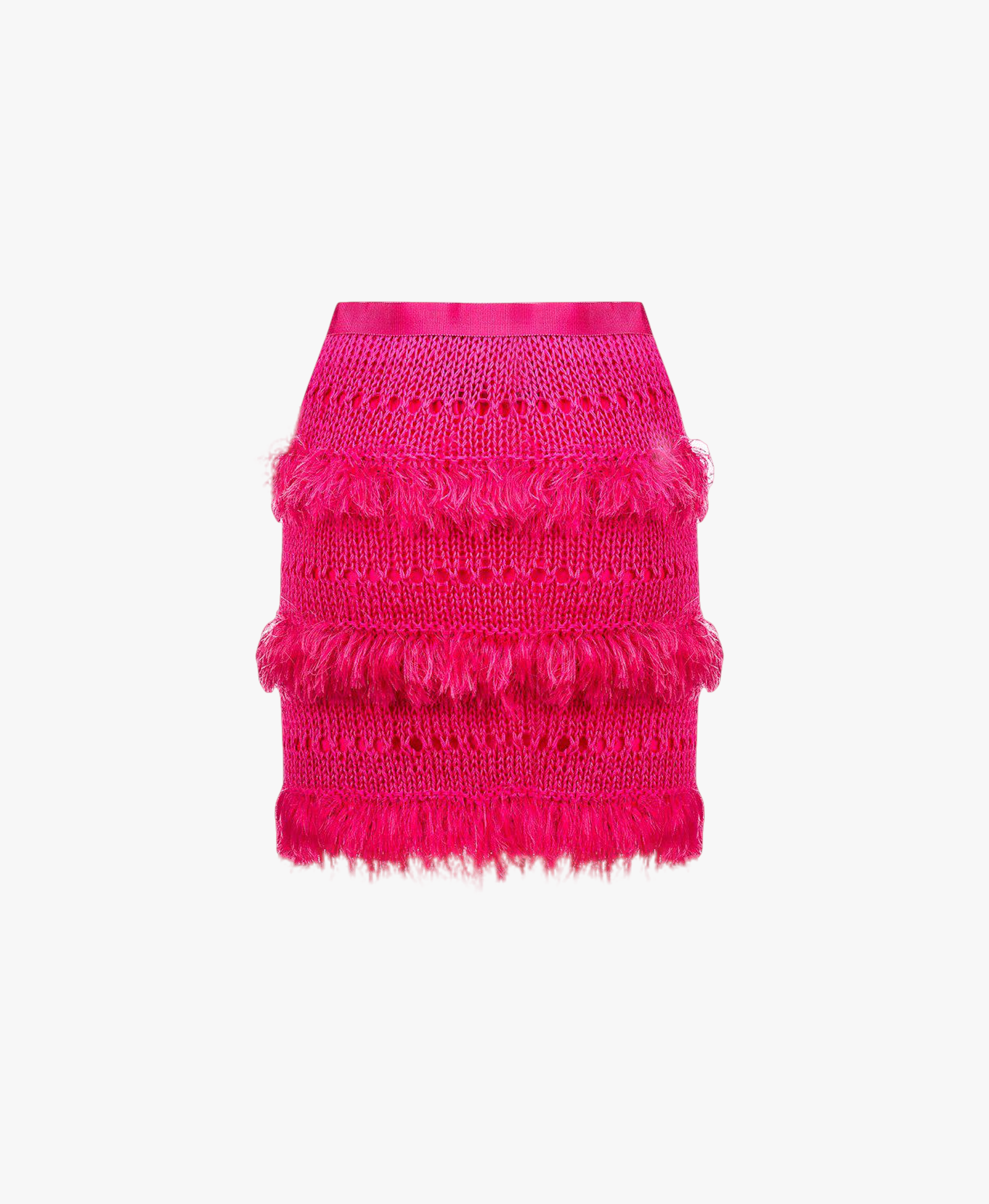 Purple Handmade Knit Skirt made by ANDREEVA
