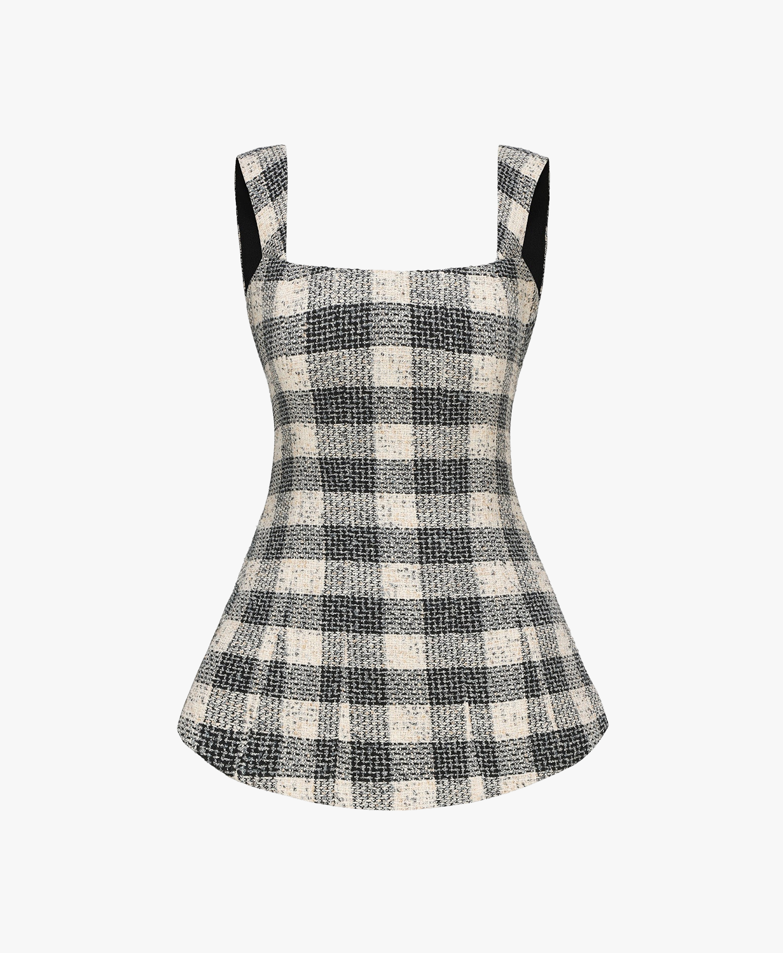 Anabella Bow Top (Black Checkered) made by Nana Jacqueline