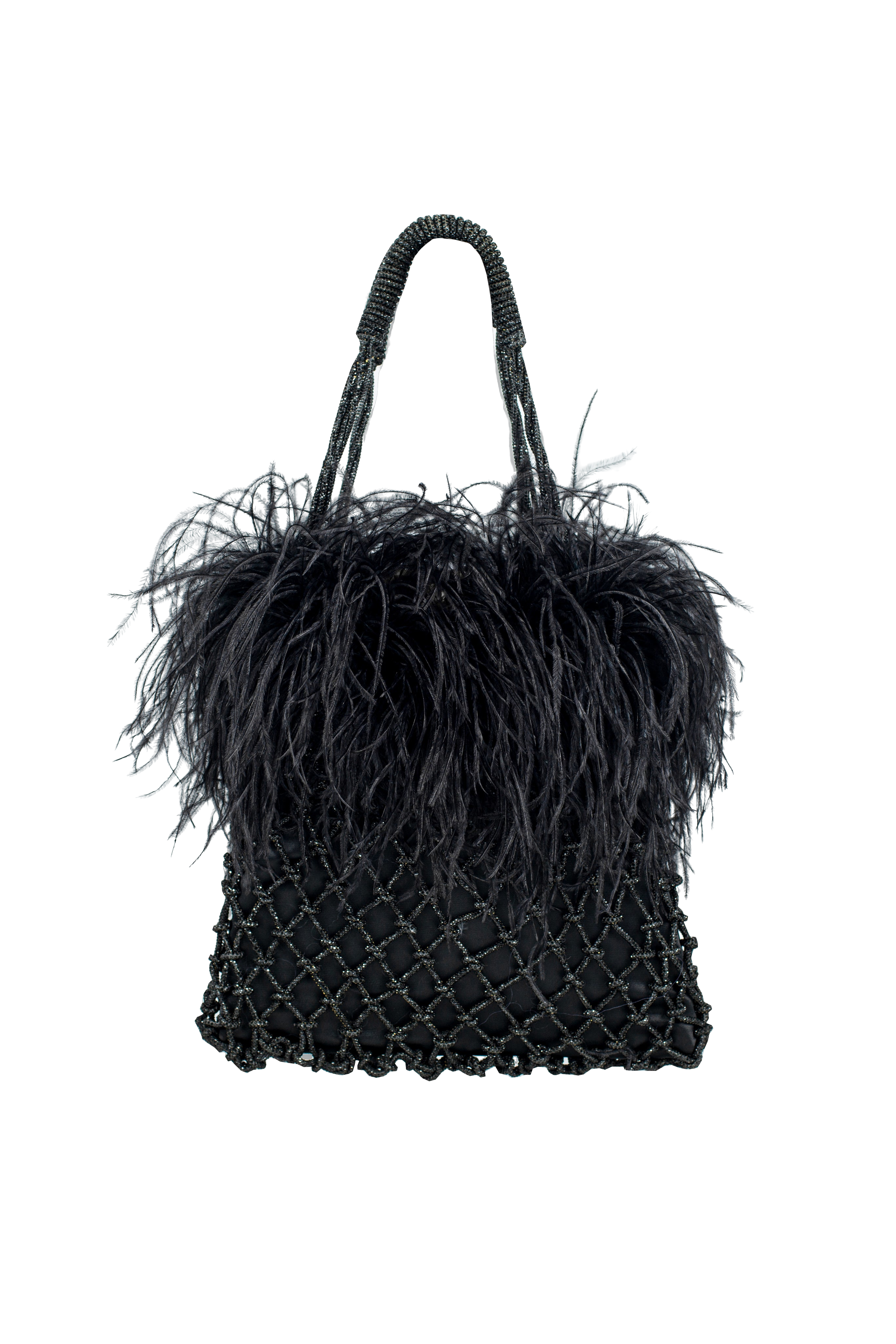 Shop Santa Brands Feathers Bag In Black