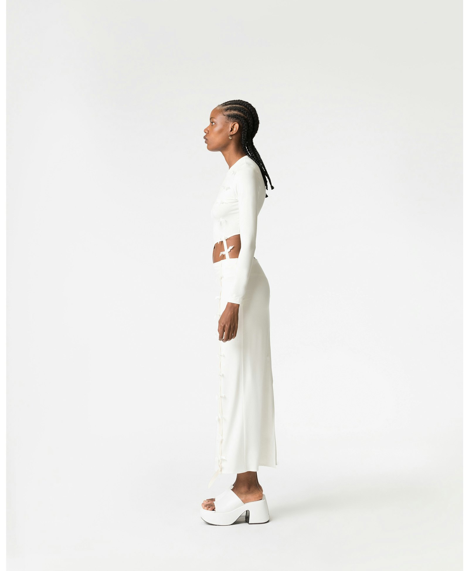 Fontana skirt in White made by DIVALO