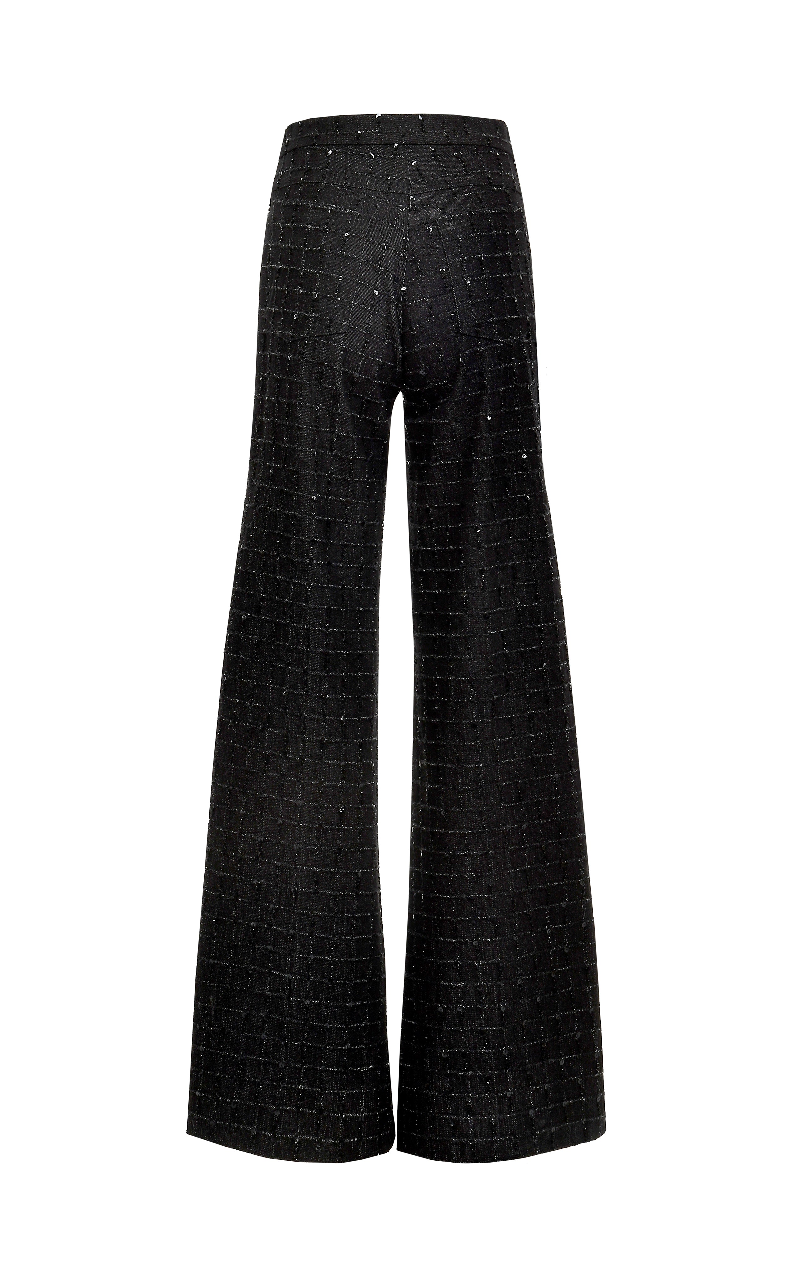 Shop Francesca Miranda Sloan Lace Denim Pants In Coal