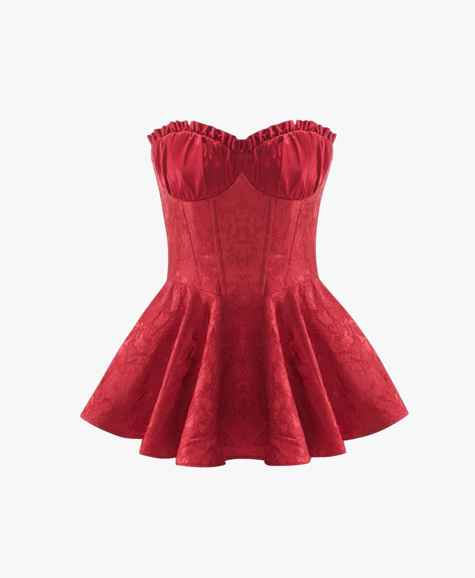 Airina Dress (Red) in Red made by Nana Jacqueline
