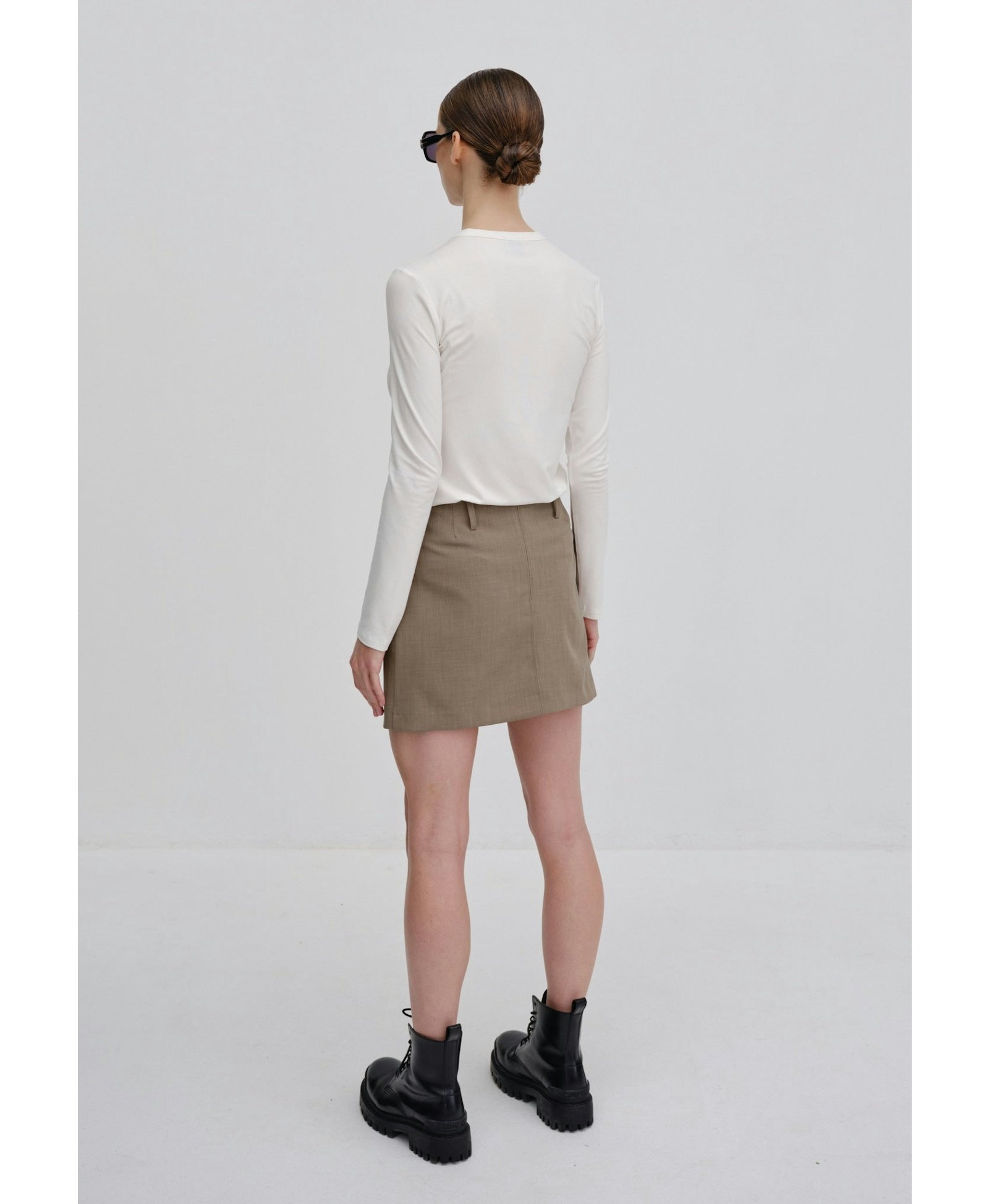 Carolina Skirt - Rock in Brown made by HERSKIND