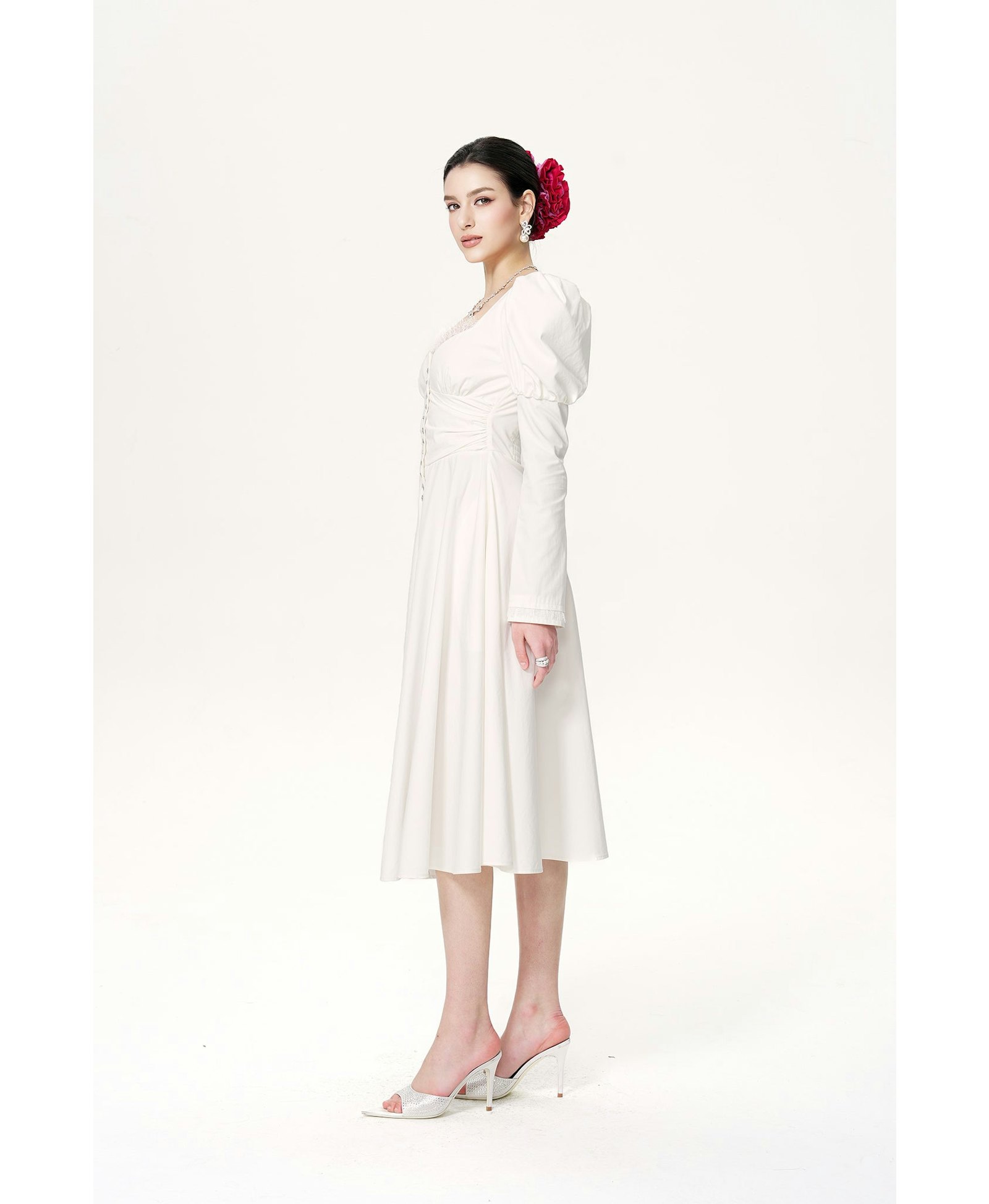 Livia Dress (White) made by Nana Jacqueline