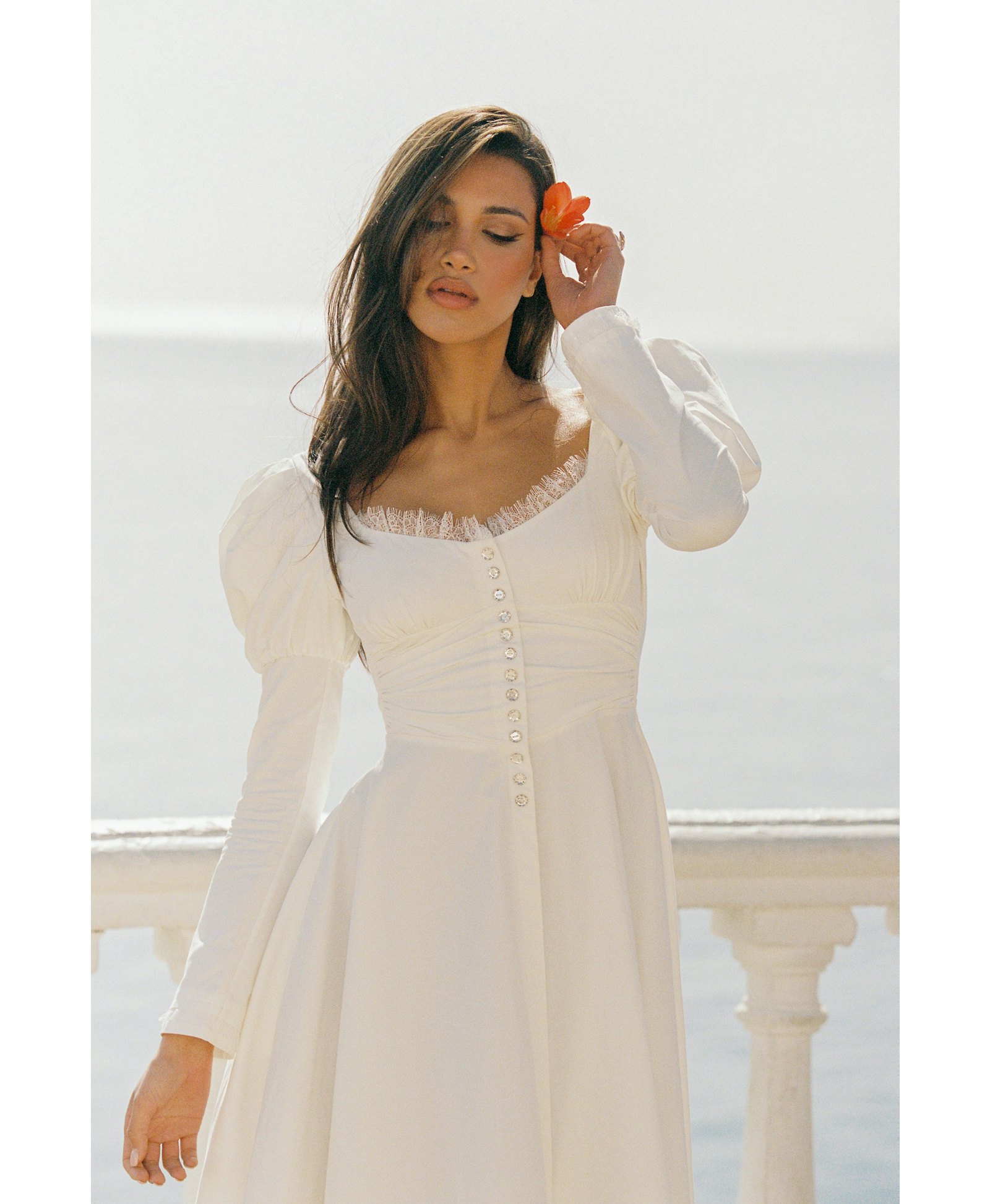 Livia Dress (White) made by Nana Jacqueline