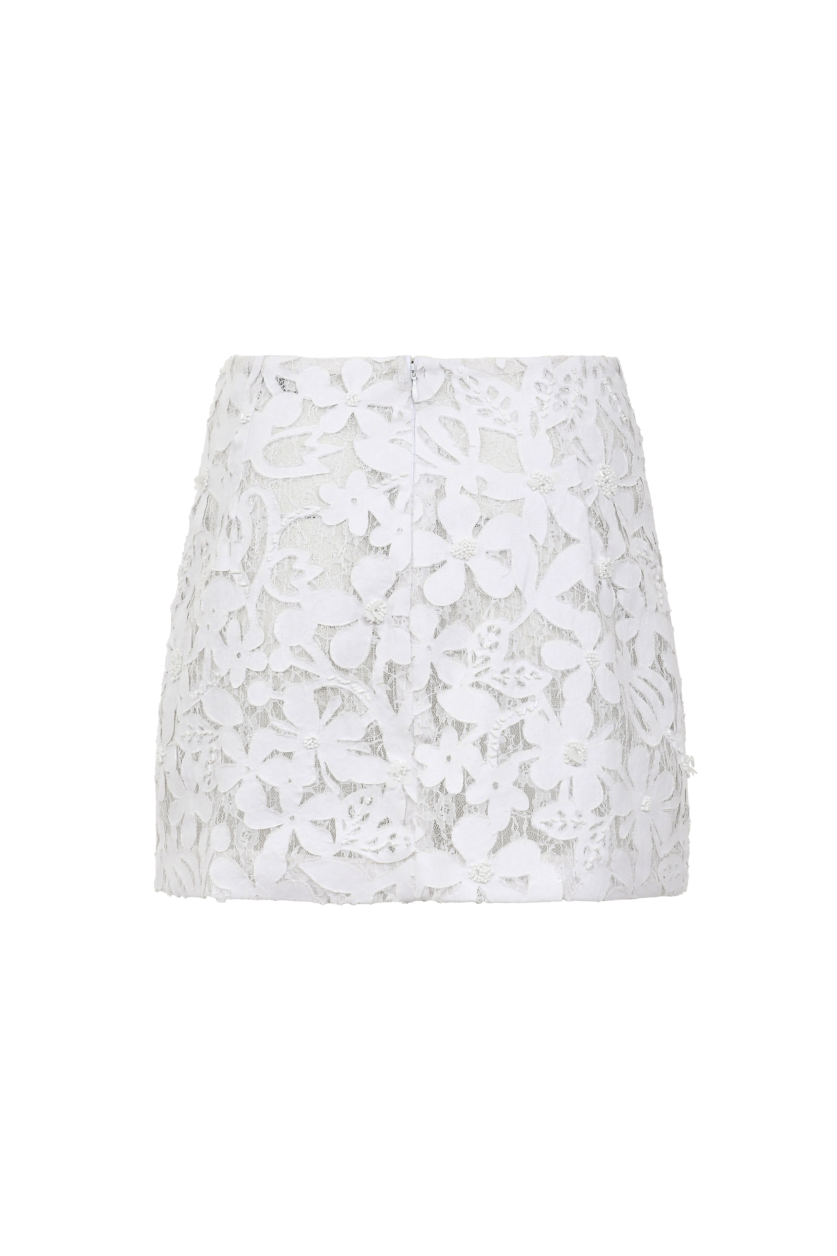 Shop Francesca Miranda Curpo Lace Denim Skirt