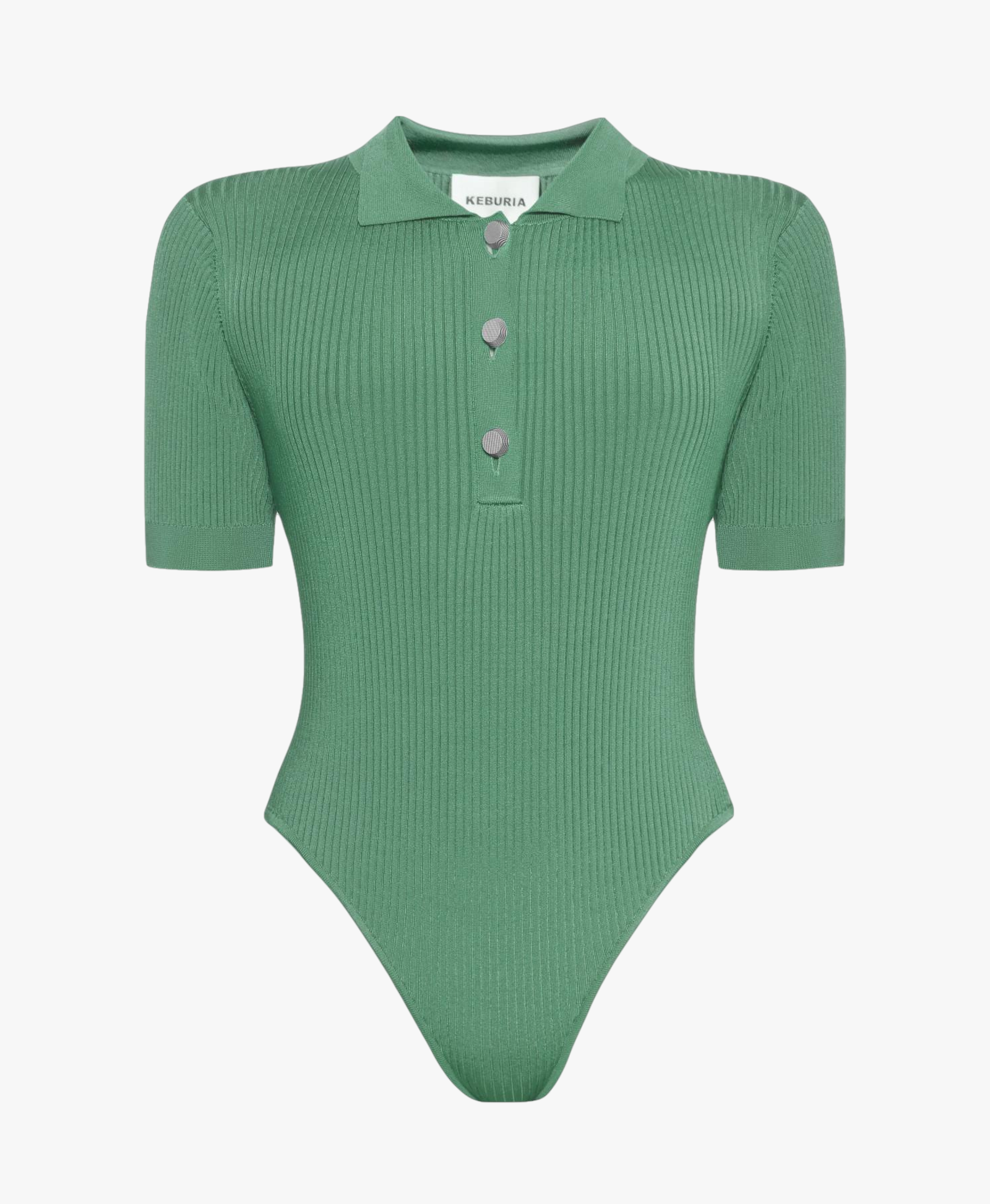 RIB KNIT BODYSUIT made by KEBURIA