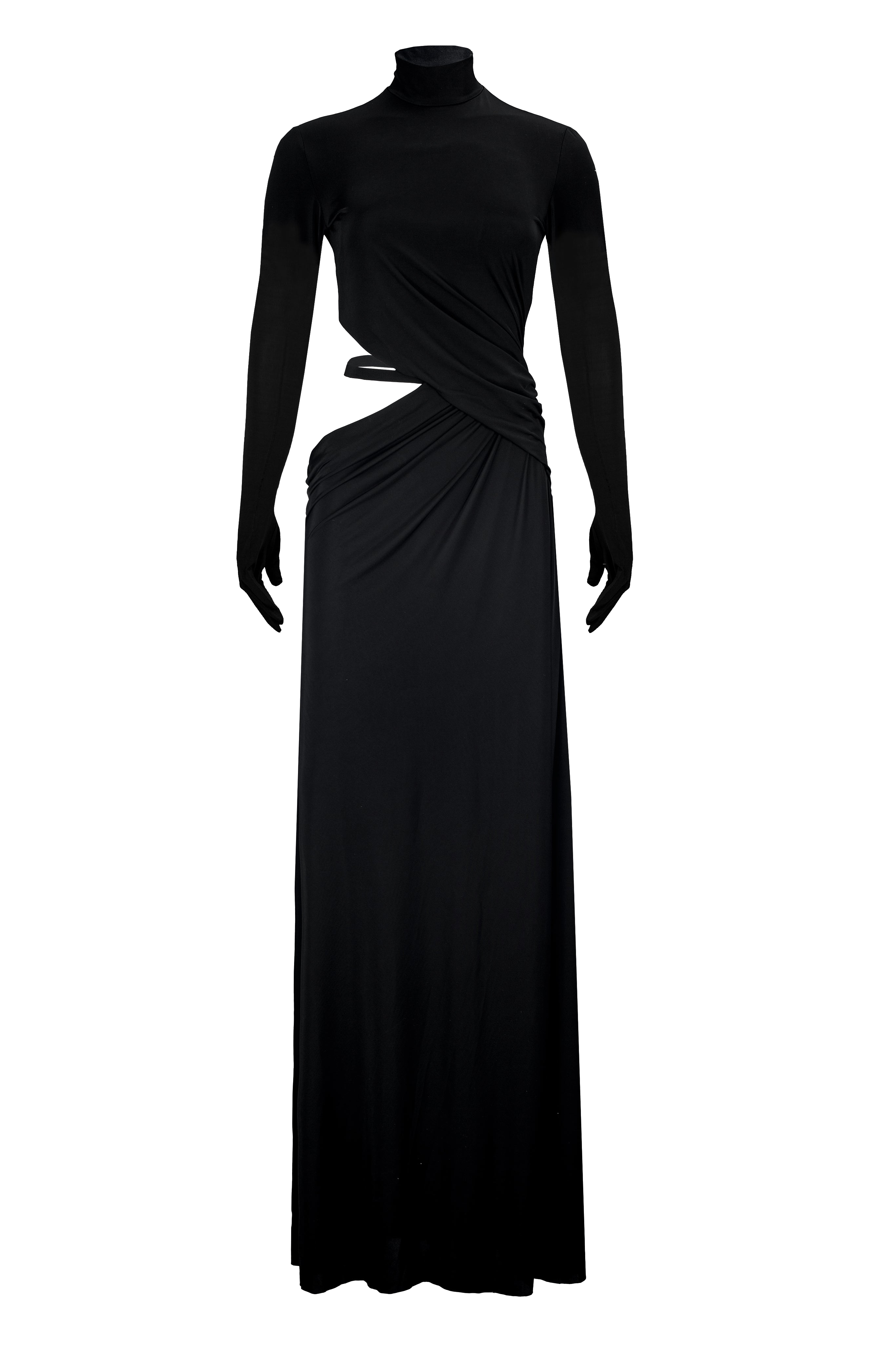 Shop Santa Brands Maxi Dress With Open Side In Black