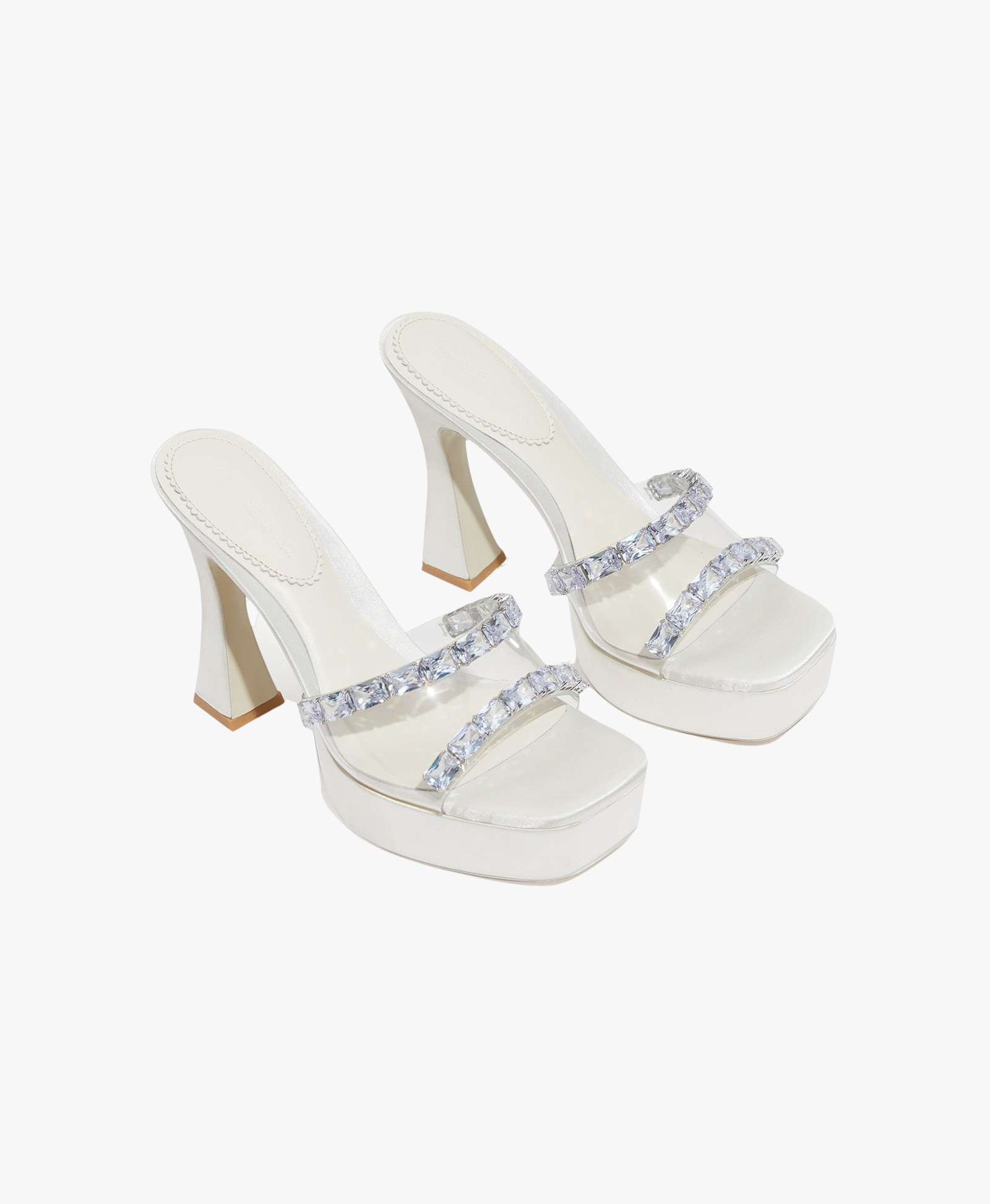 Mirabel Diamond Heels (White) made by Nana Jacqueline