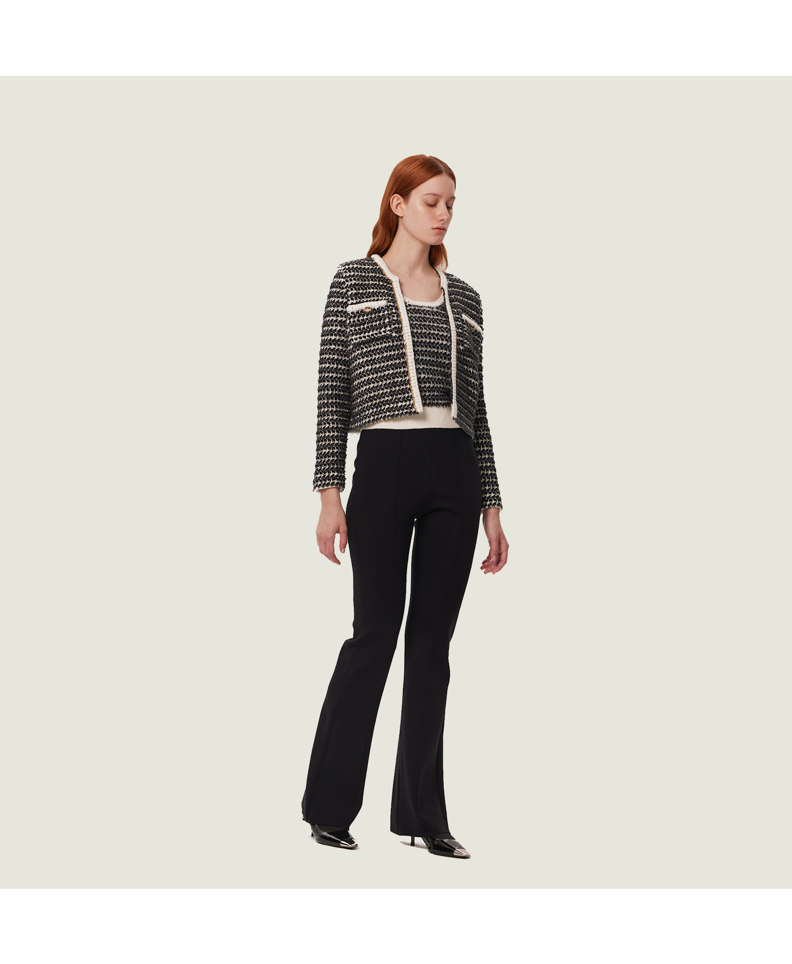 BOUCLÉ SHORT JACKET made by CRUSH Collection