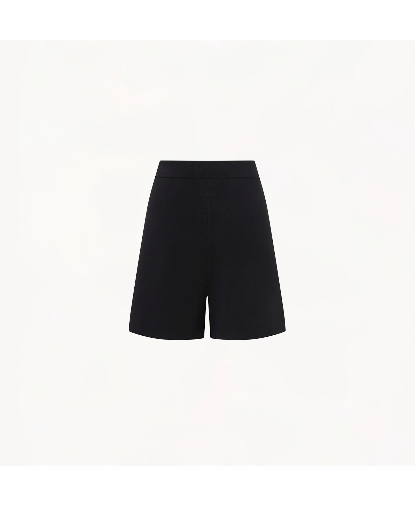 PLEATED WIDE-LEG SHORTS in Black made by CRUSH Collection