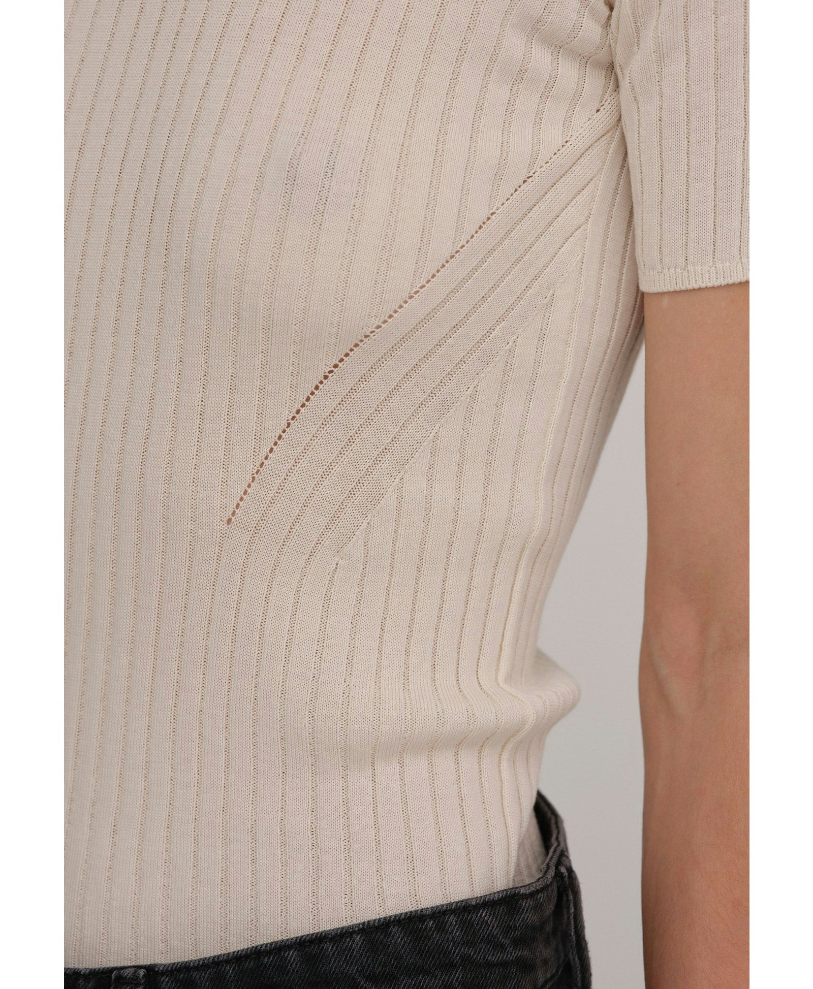 Doofy Knit Blouse - Off White made by HERSKIND