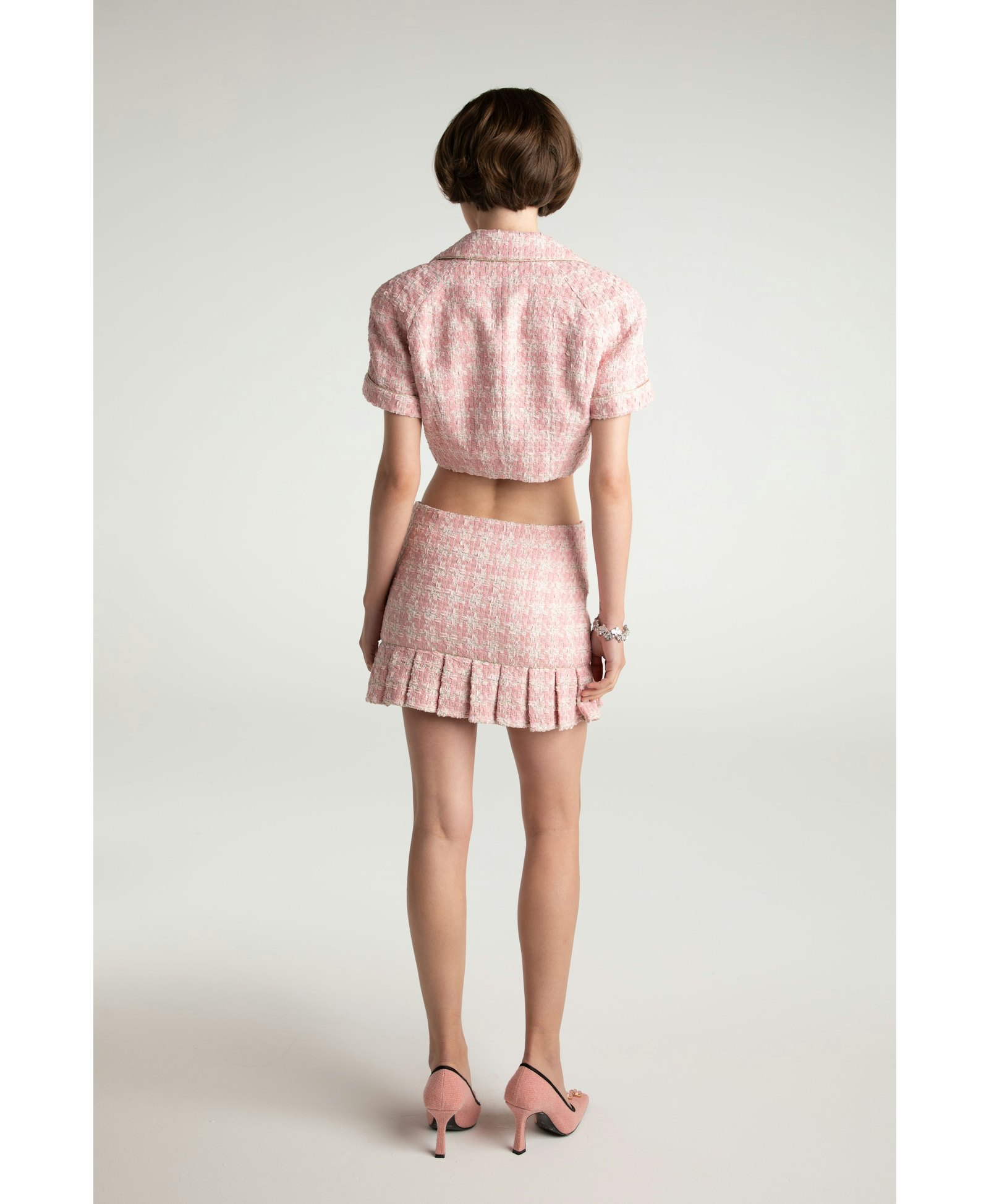 Chelsea Tweed Top (Pink) in Pink made by Nana Jacqueline