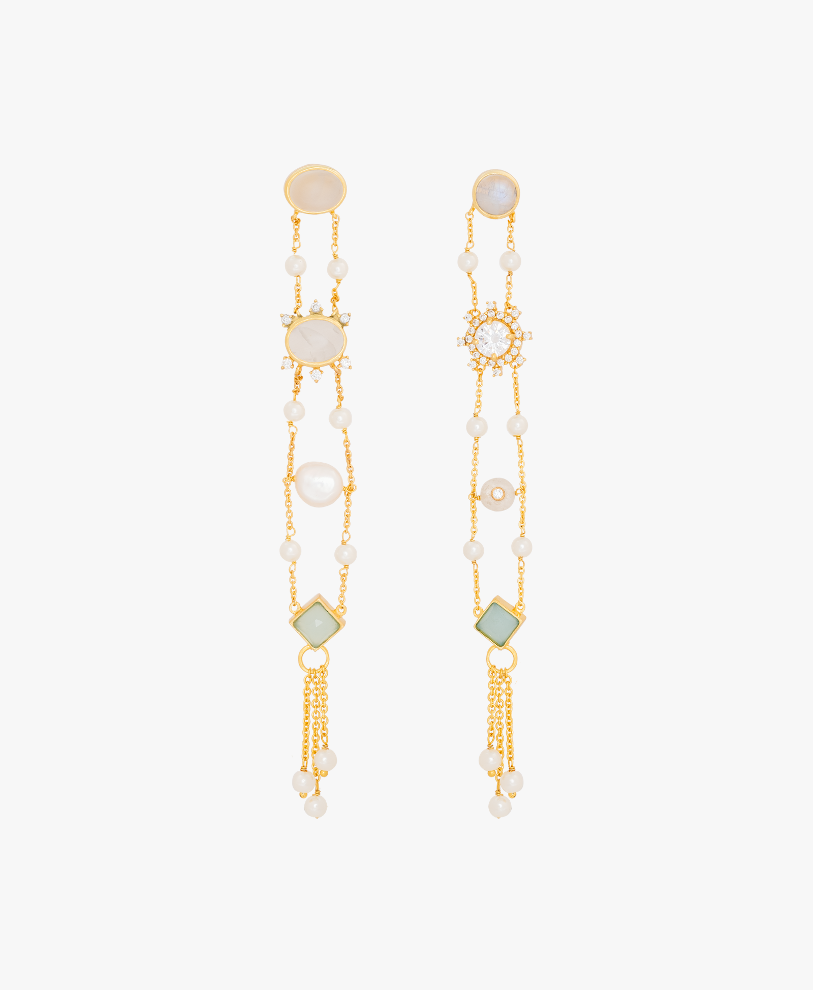 Pendientes Galatea Blancos made by Lavani Jewels