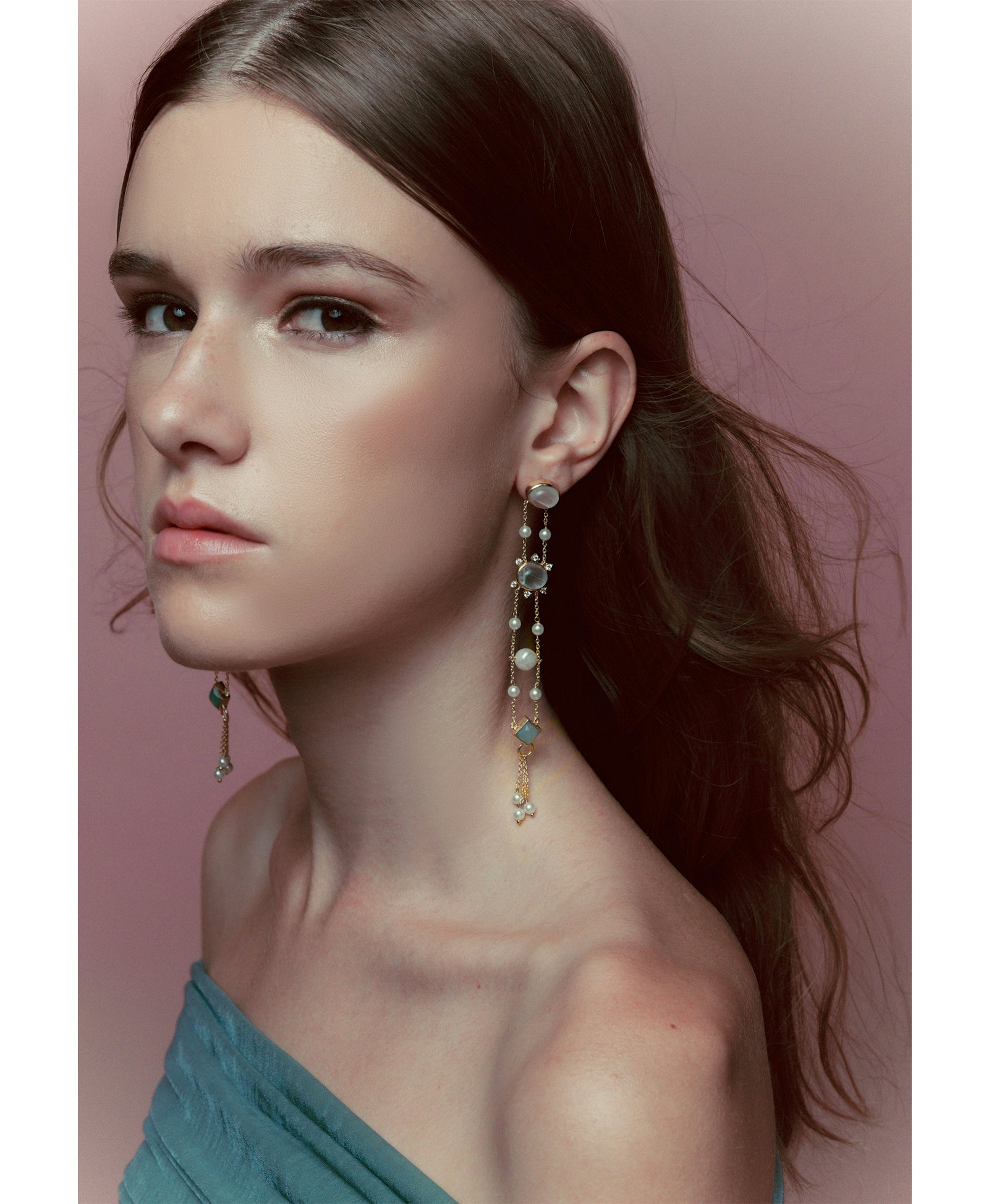 Pendientes Galatea Blancos made by Lavani Jewels