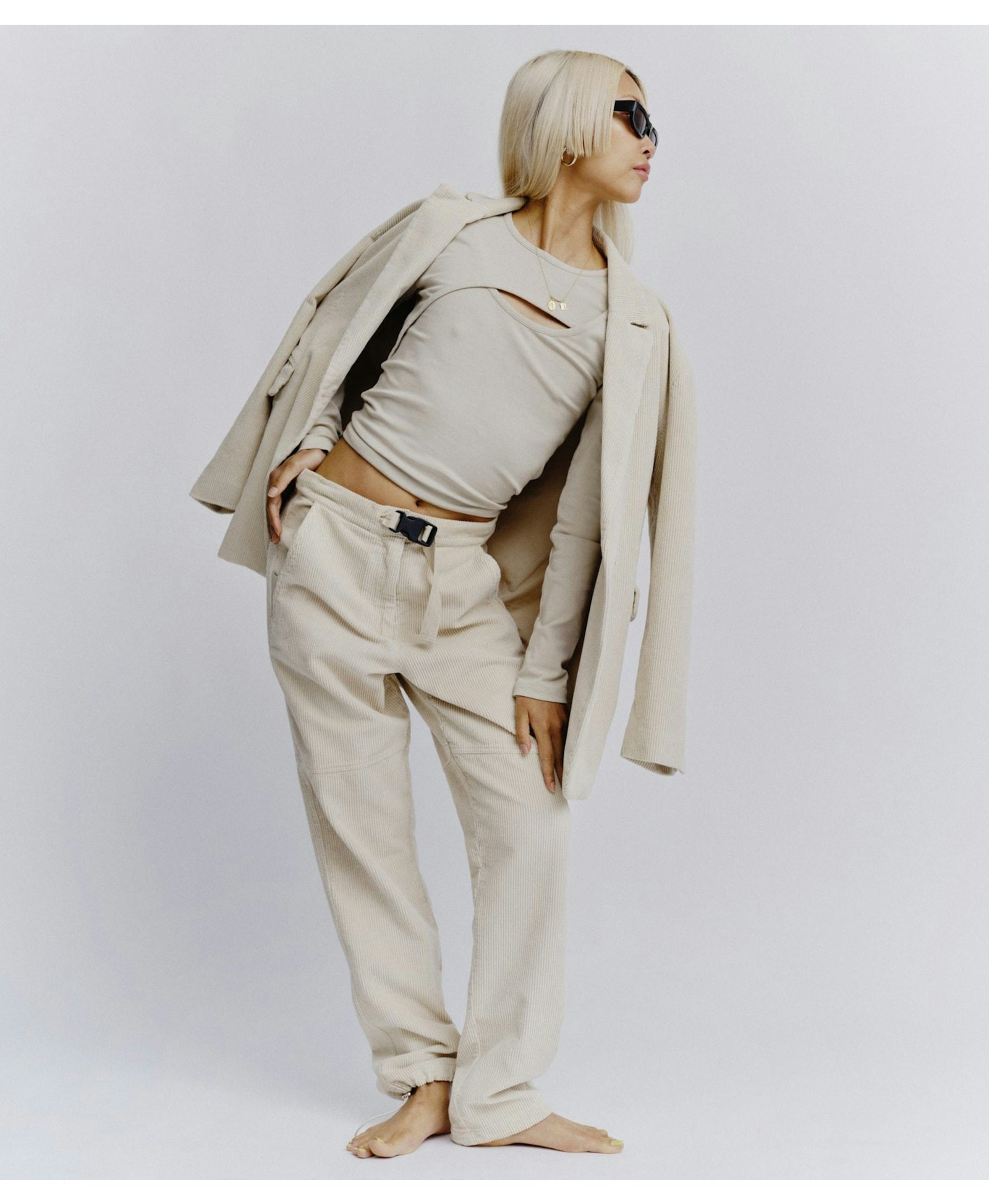 Just Blouse - Coffee in Beige made by HERSKIND