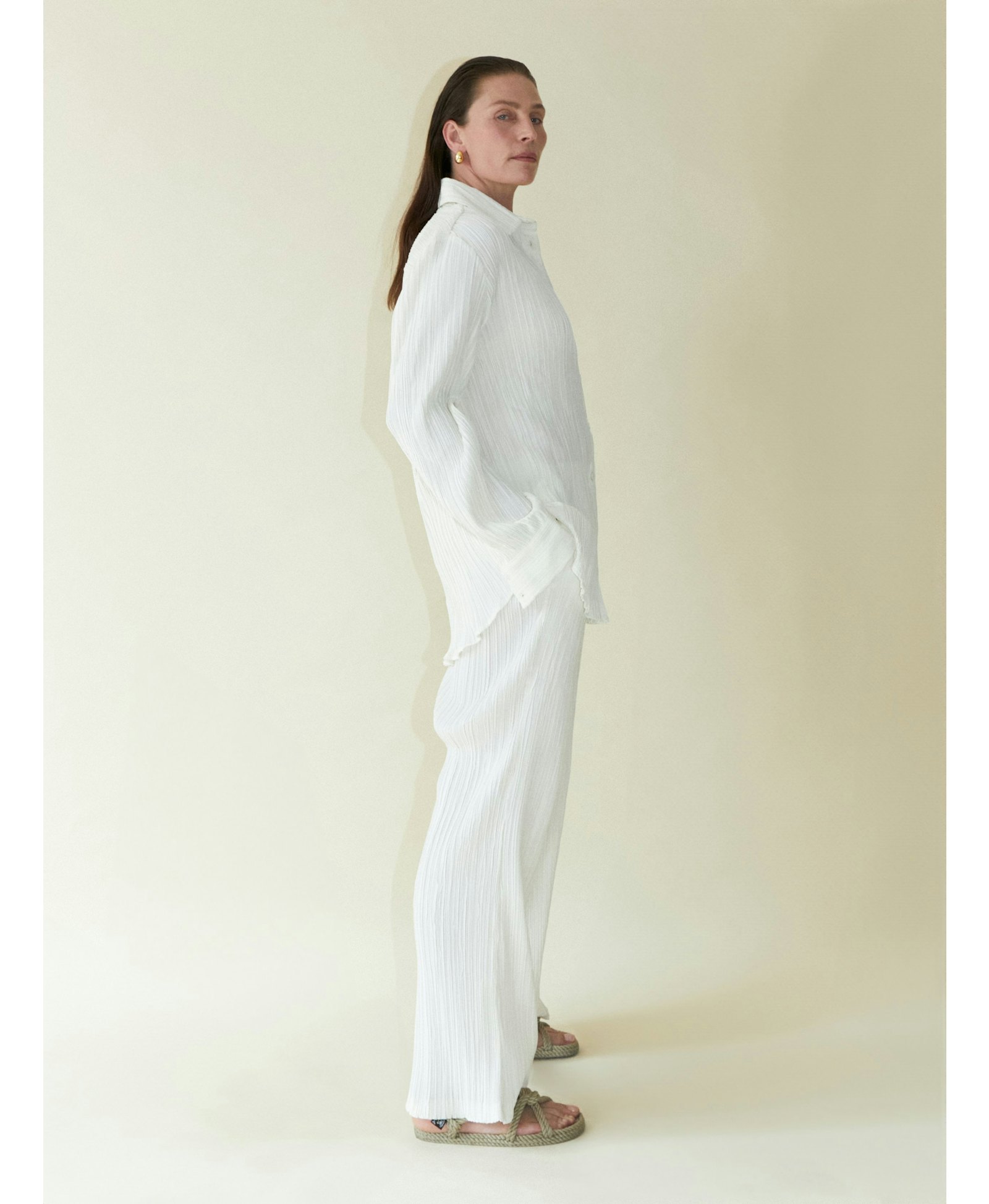 Tree Bark Classic Shirt - Ivory made by CAHAYA STUDIOS