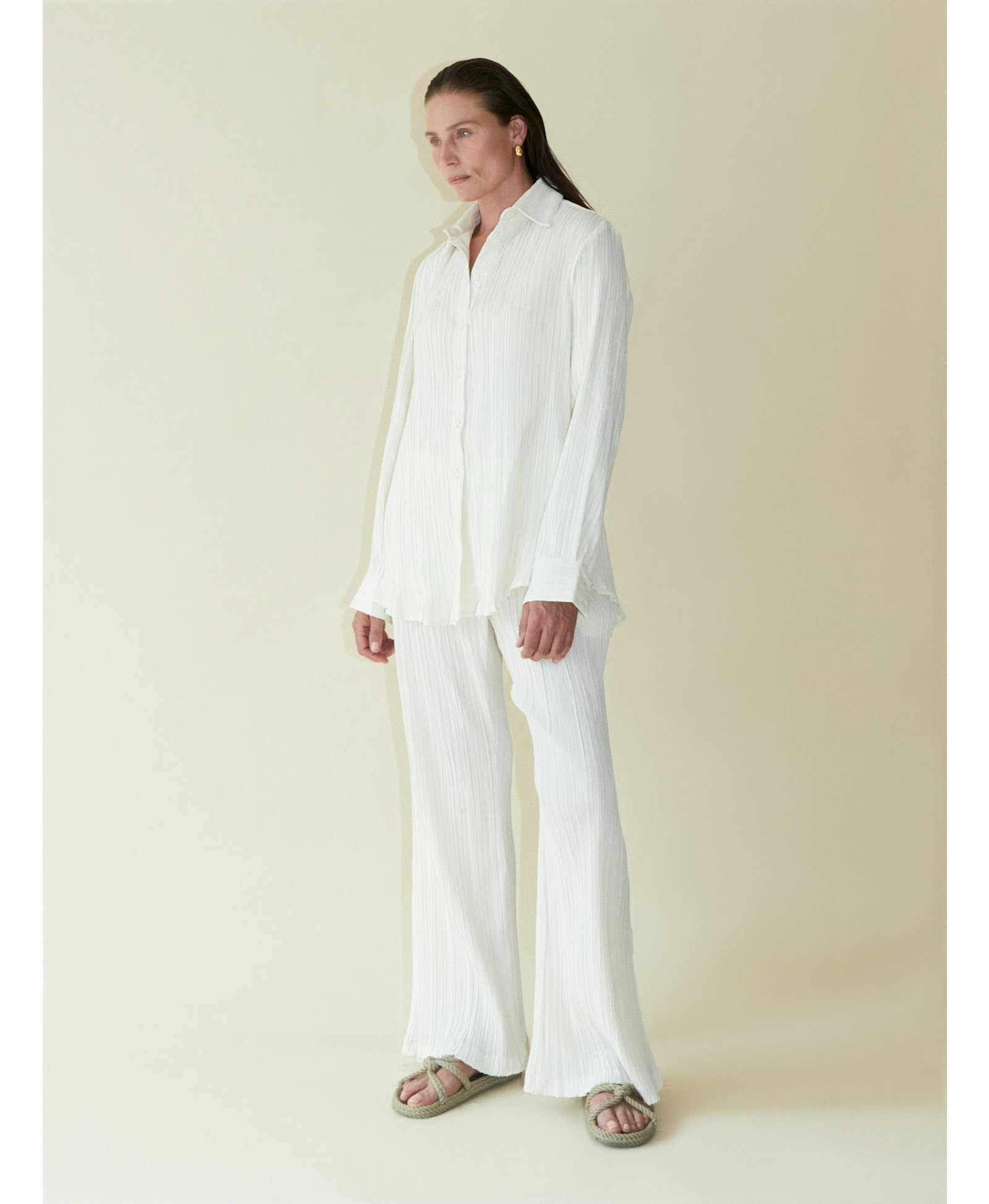 Tree Bark Classic Shirt - Ivory made by CAHAYA STUDIOS