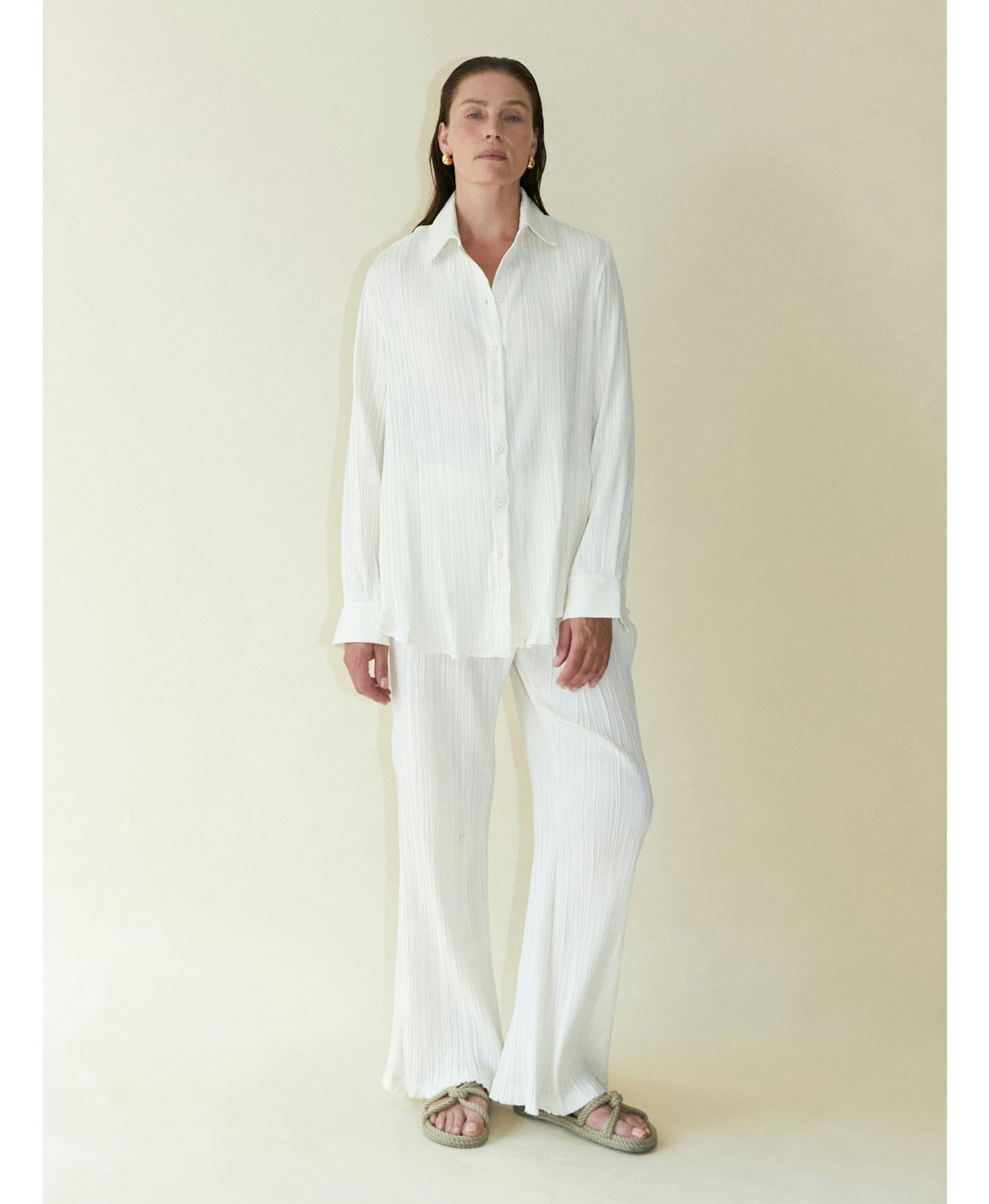 Tree Bark Classic Shirt - Ivory made by CAHAYA STUDIOS