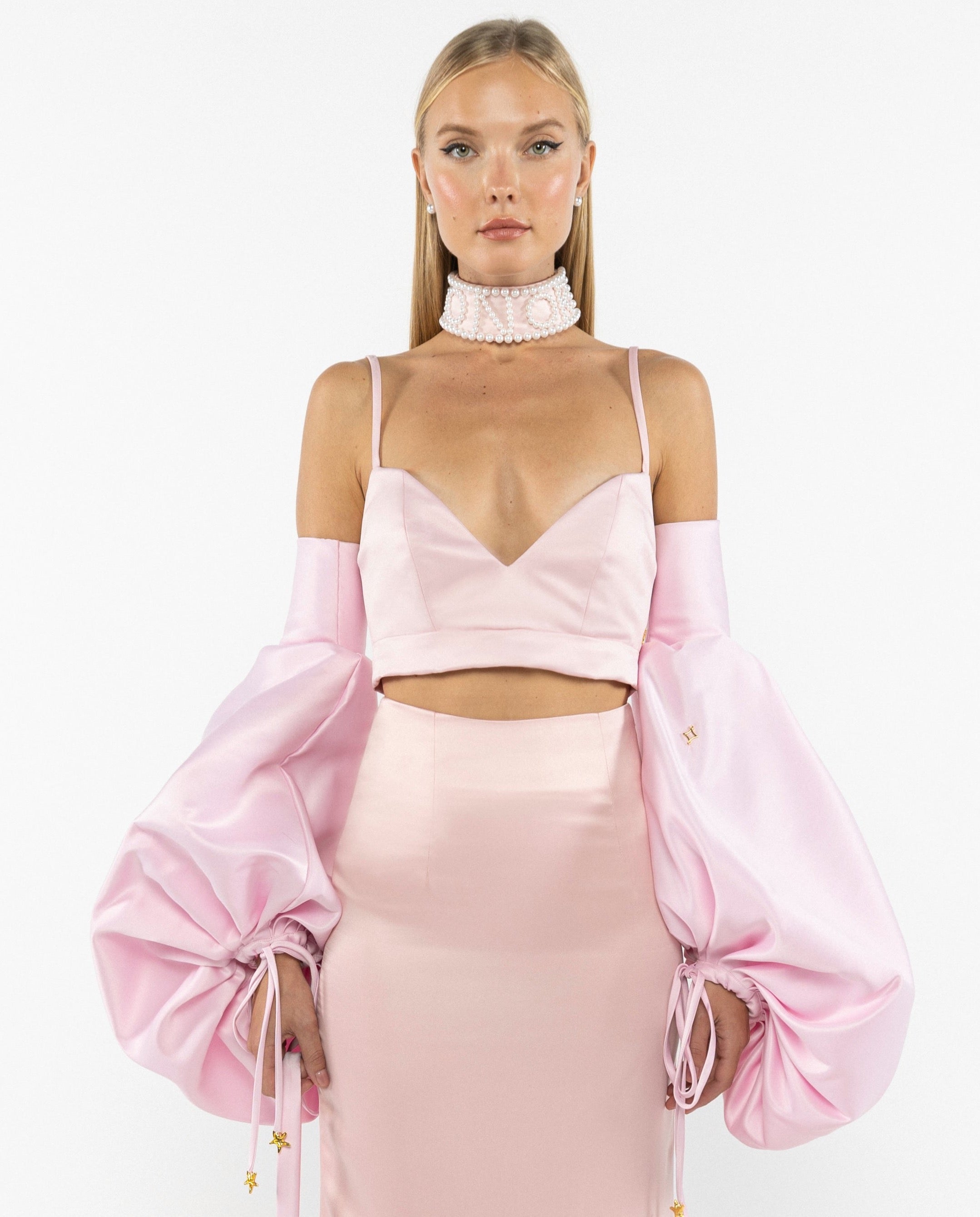 Shop Onori Brigitte Crop Top In Pink