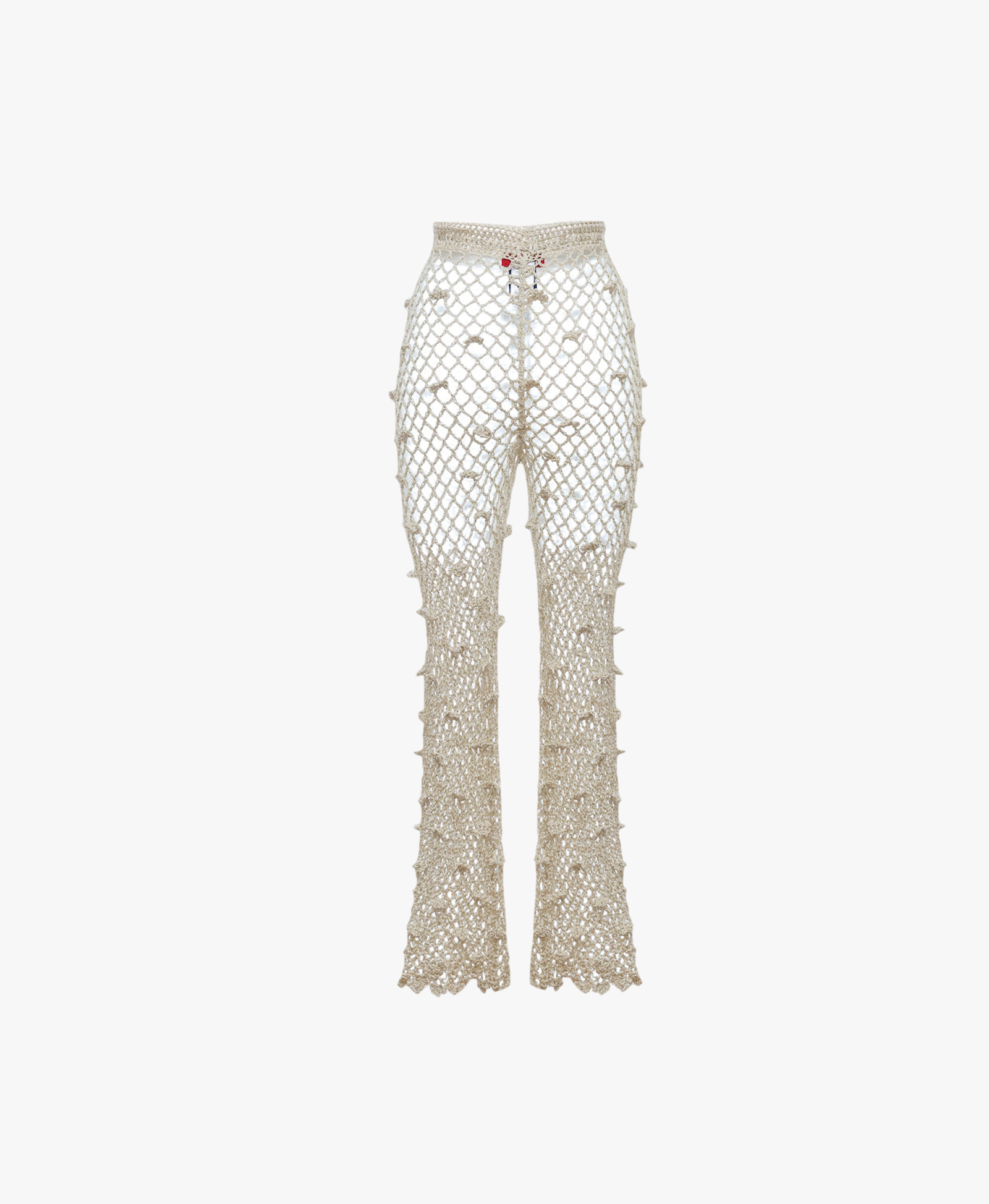 Metallic Handmade Crochet Pants made by ANDREEVA