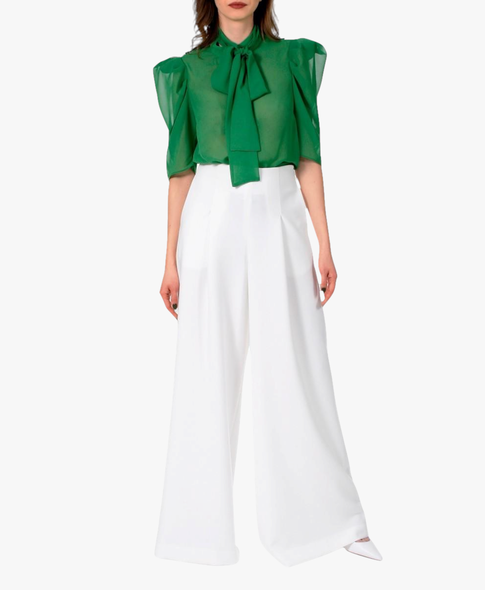 Pants Rebecca Cloud Dancer made by HALEWSKI