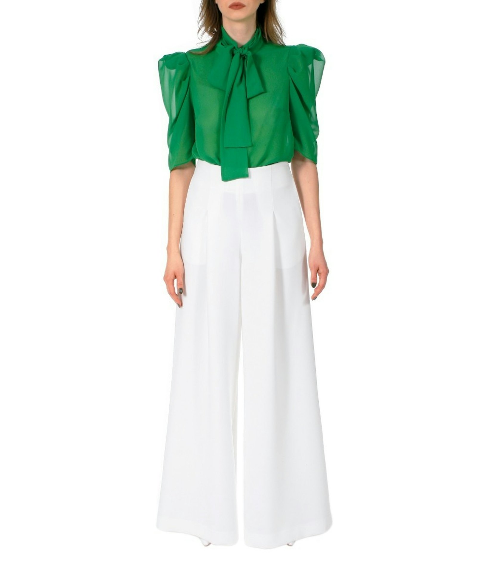 Pants Rebecca Cloud Dancer made by HALEWSKI