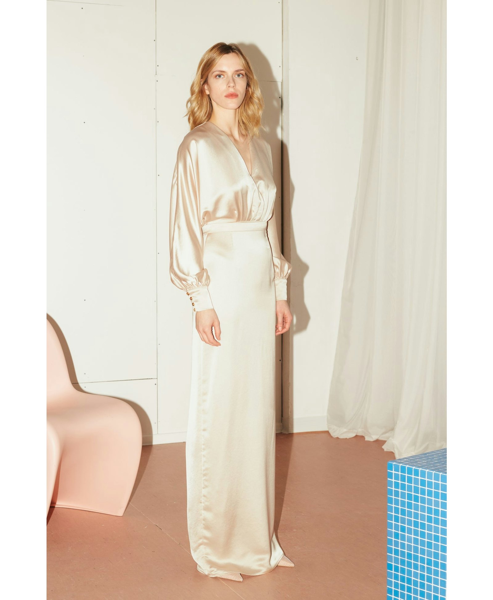 BONA champagne beige wedding dress in Beige made by UNDRESS