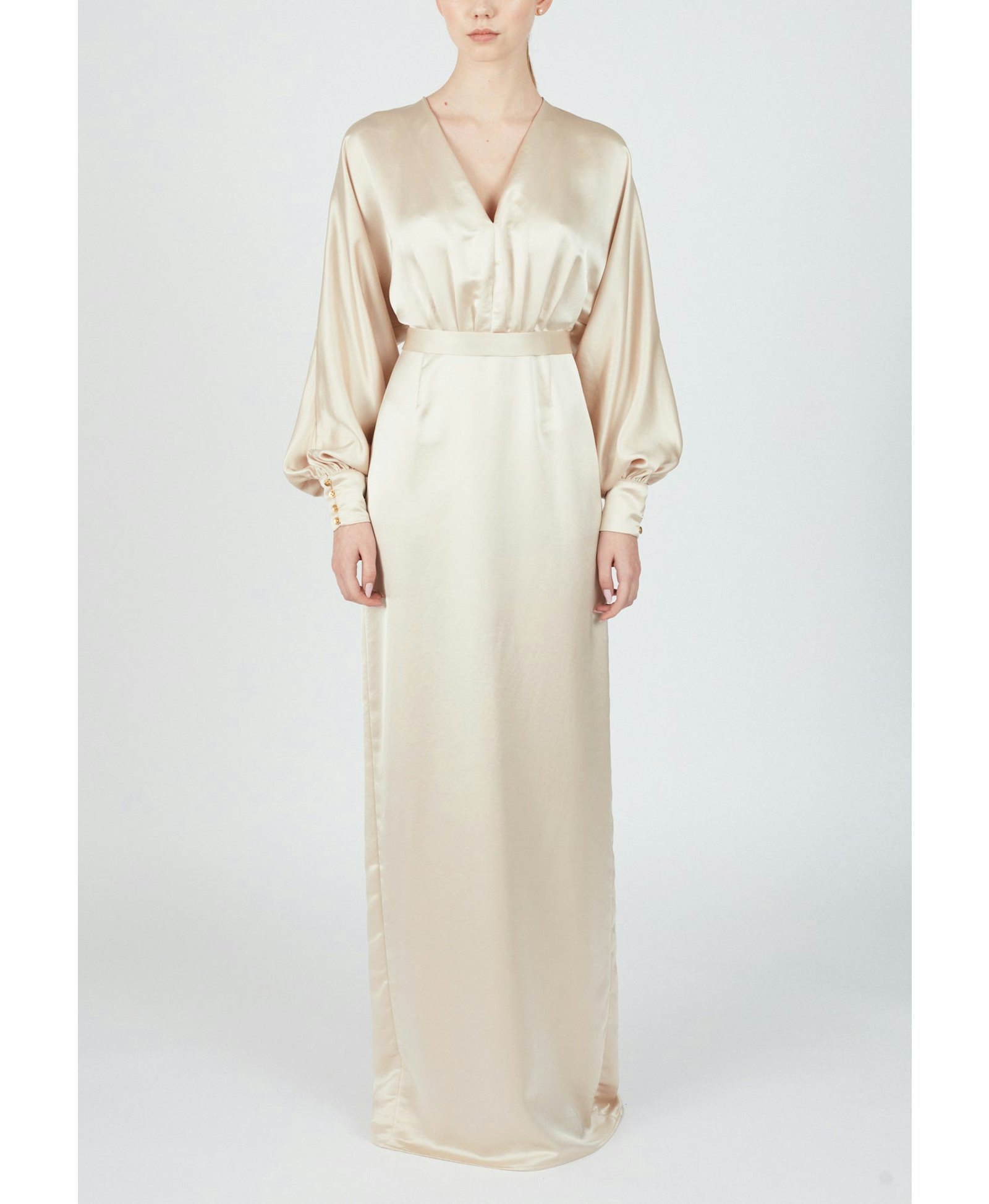 BONA champagne beige wedding dress in Beige made by UNDRESS