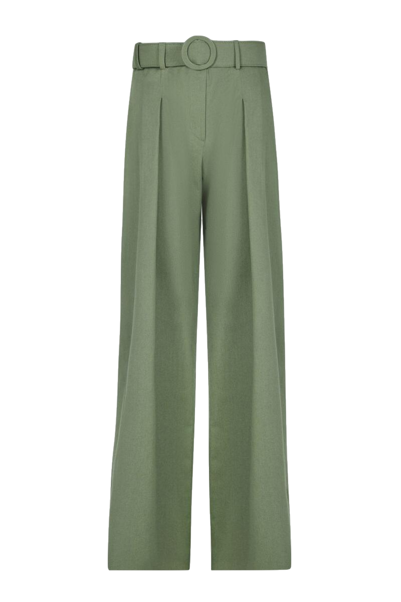 F.ilkk Green Belted Pants