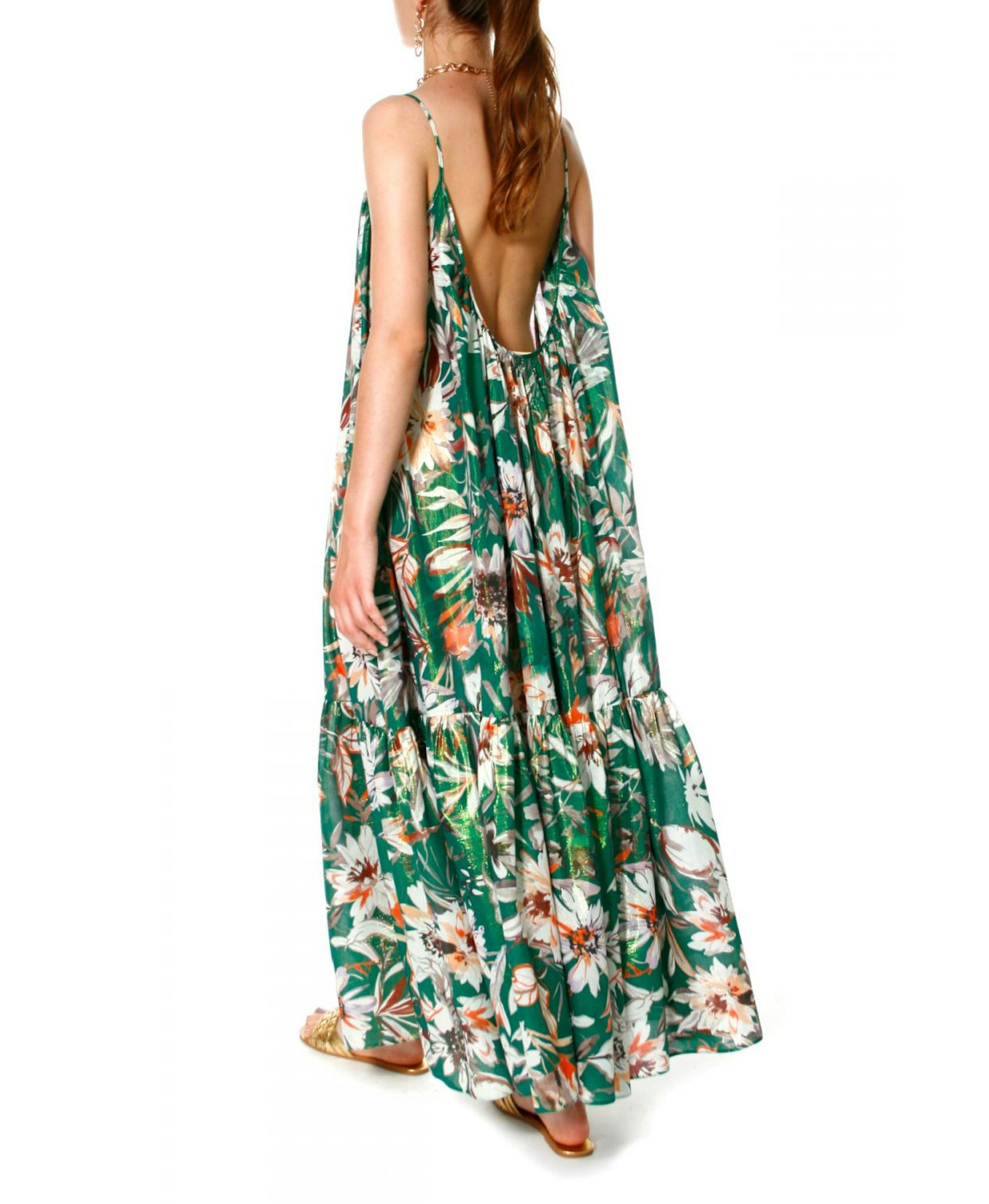 Dress Lea Summer Bouquet in Multi color made by HALEWSKI