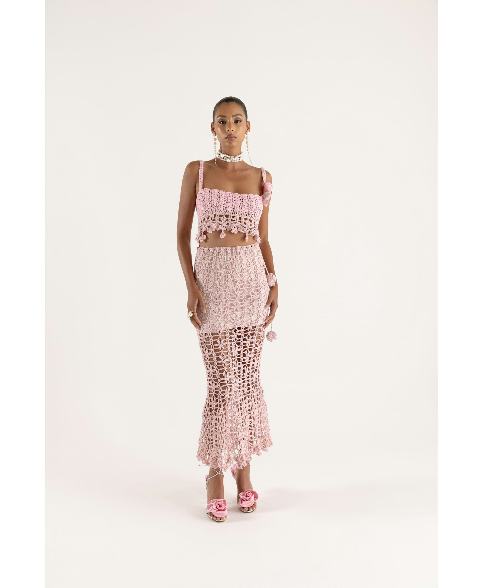 Pink Vanilla Handmade Crochet Top made by ANDREEVA