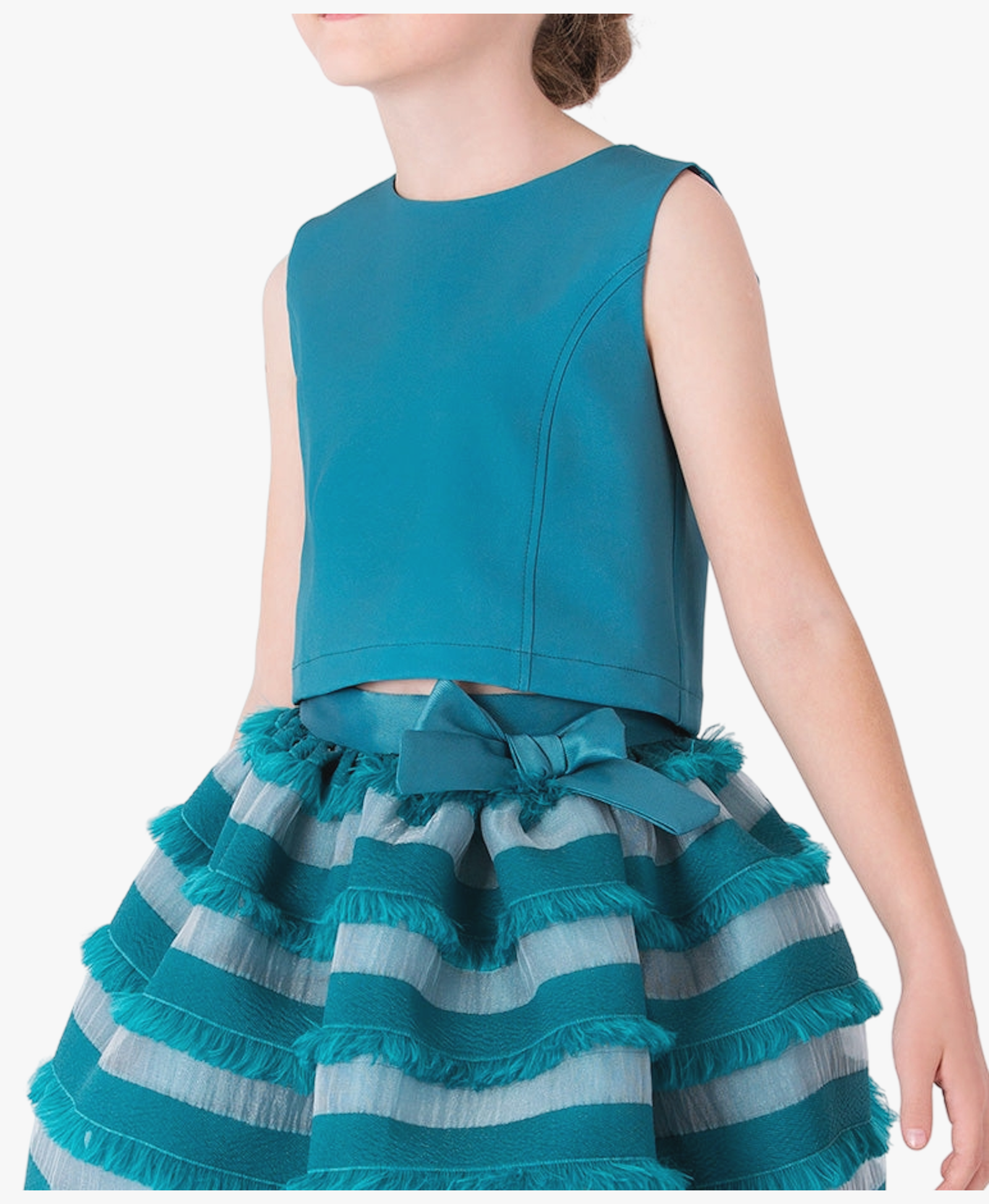 Feather Stripes Girls Outfit | 2 Pieces made by Mama Luma